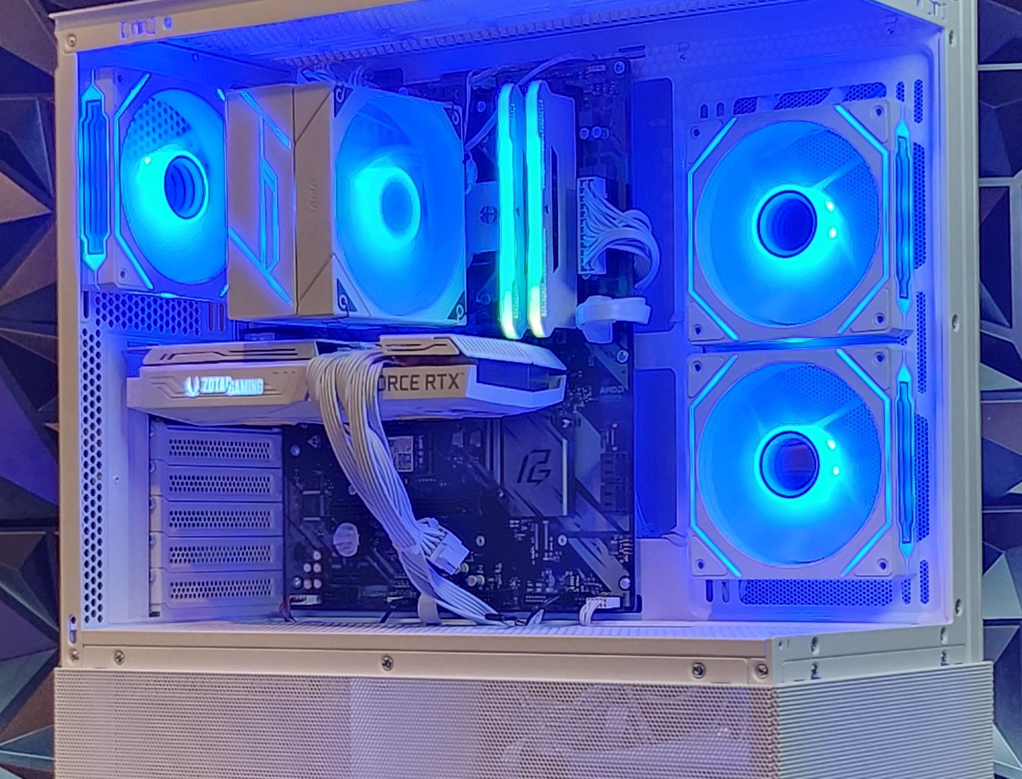 ⚪ White ⚪ Gaming Pc (Ryzen 5 + RTX 3060 TI)
