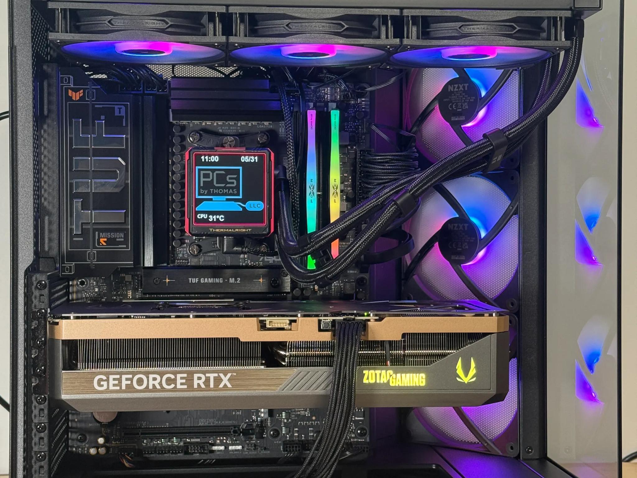 RTX 5090 Ryzen 9950x3d Gaming Behemoth 64gb DDR5 4TB SSD