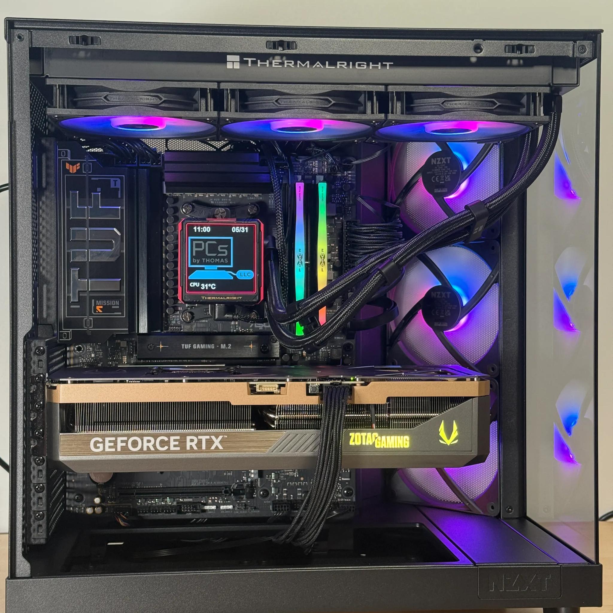 RTX 5090 Ryzen 9950x3d Gaming Behemoth 64gb DDR5 4TB SSD