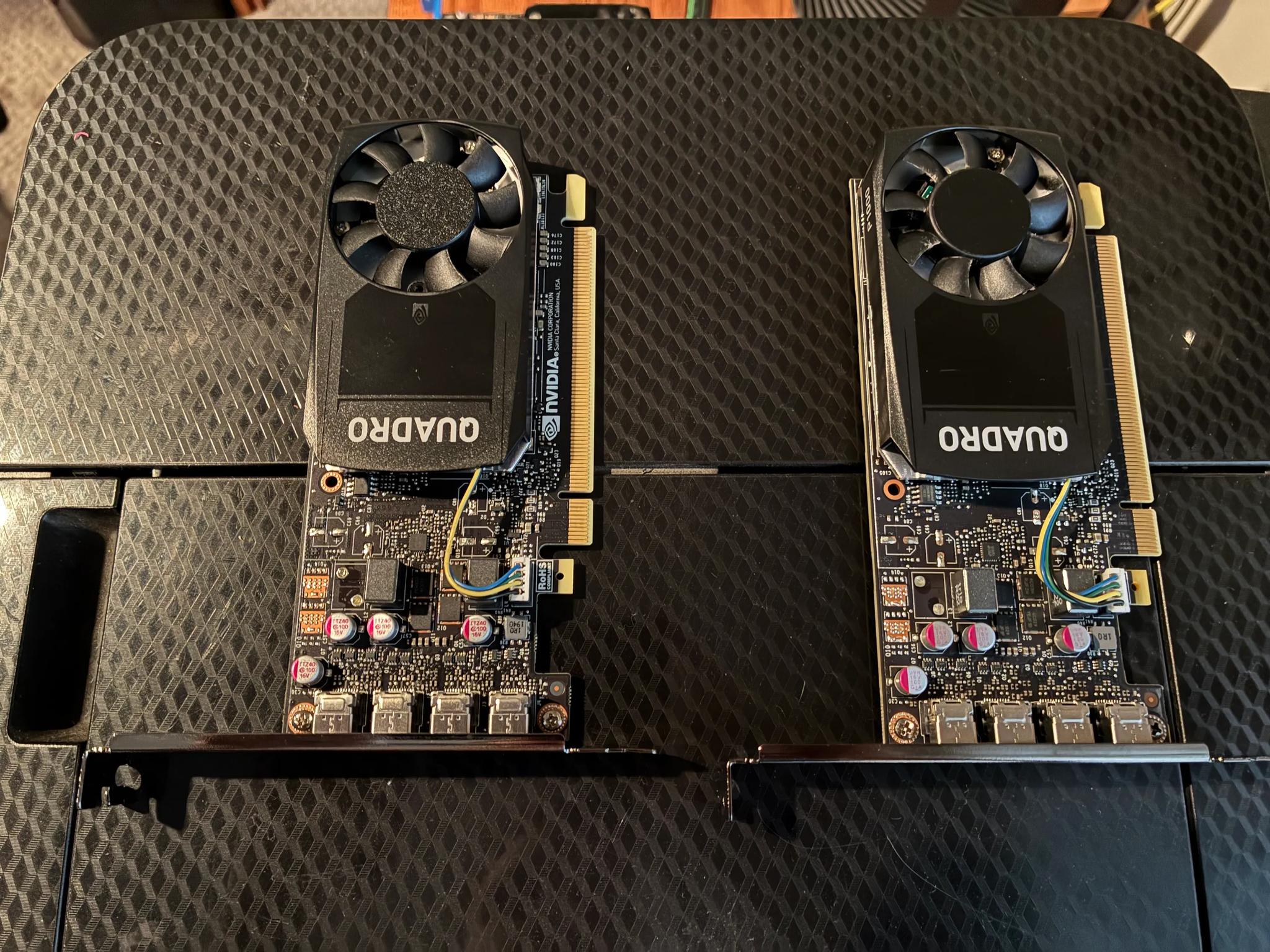Nvidia Quadro P1000 - Bracket Details Inside