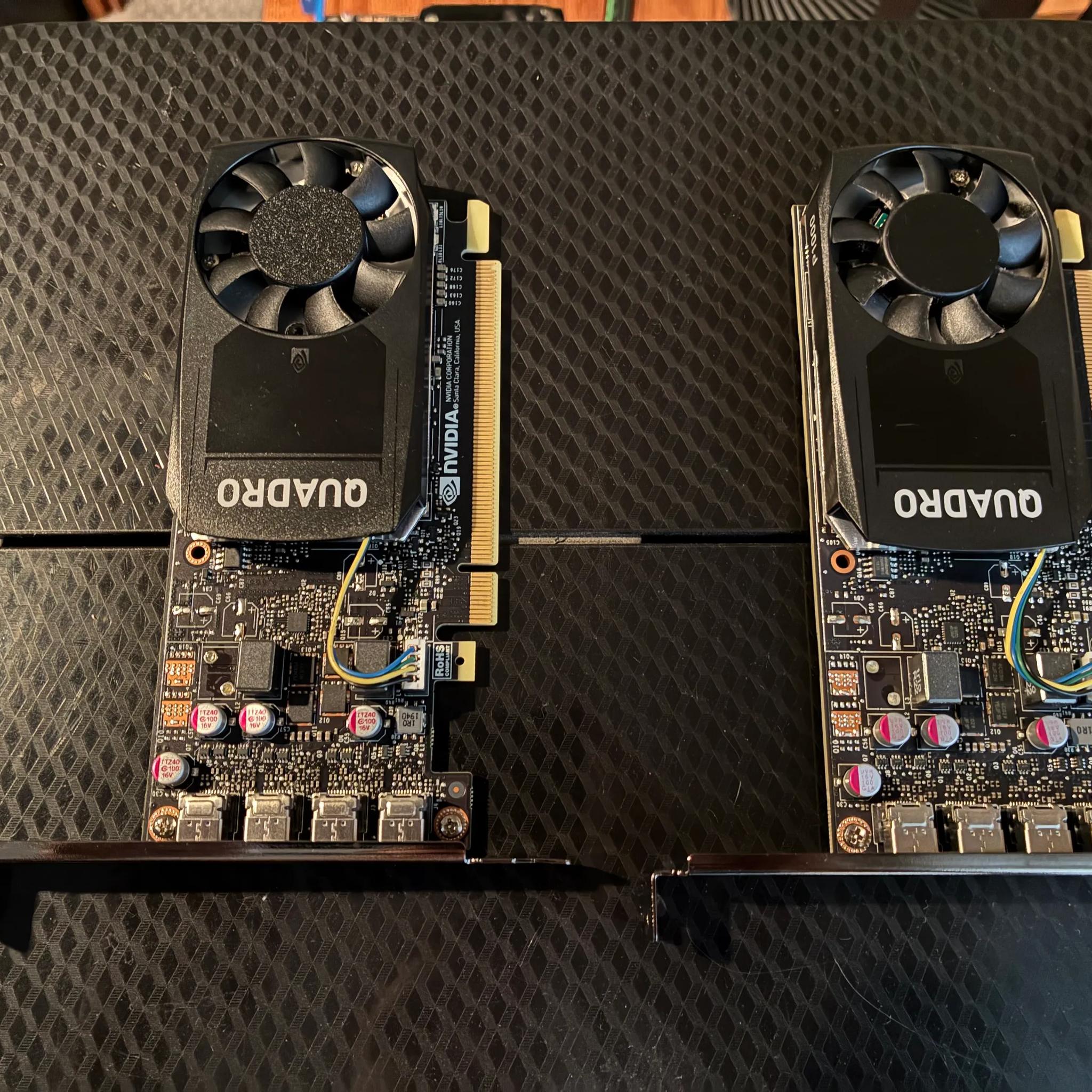 Nvidia Quadro P1000 - Bracket Details Inside
