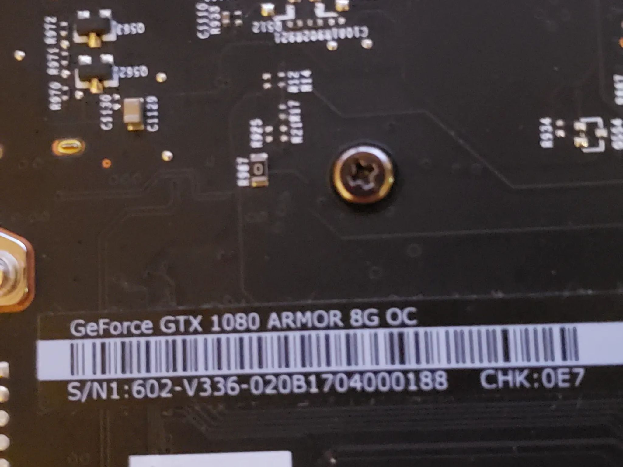 MSi GTX 1080 Armor 8G OC