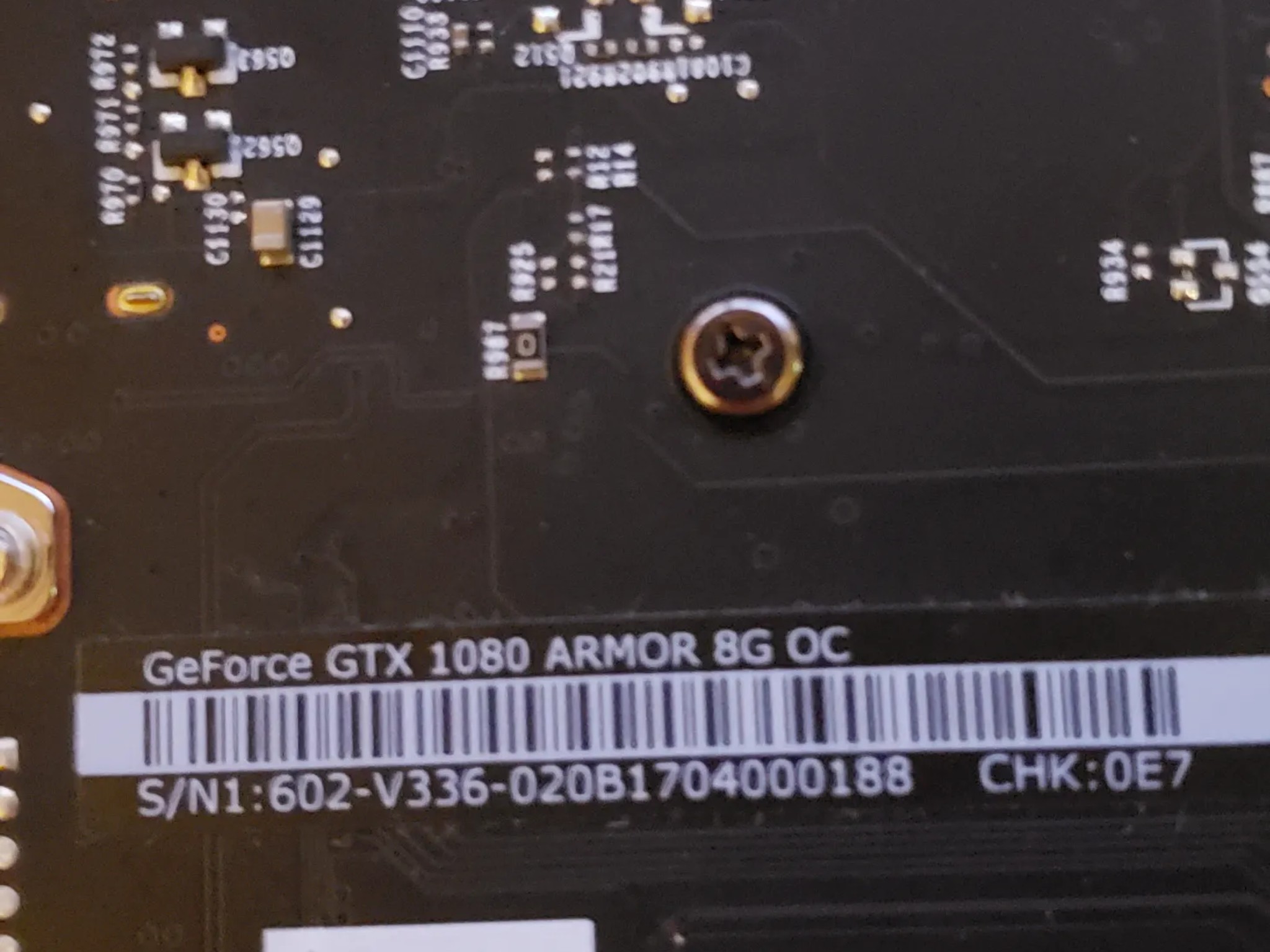 MSi GTX 1080 Armor 8G OC