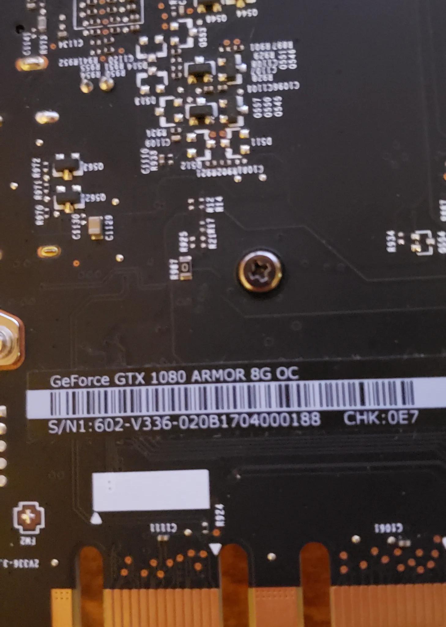 MSi GTX 1080 Armor 8G OC