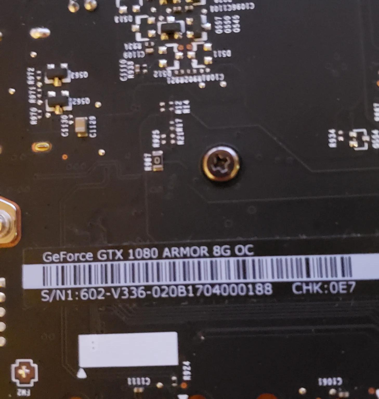 MSi GTX 1080 Armor 8G OC