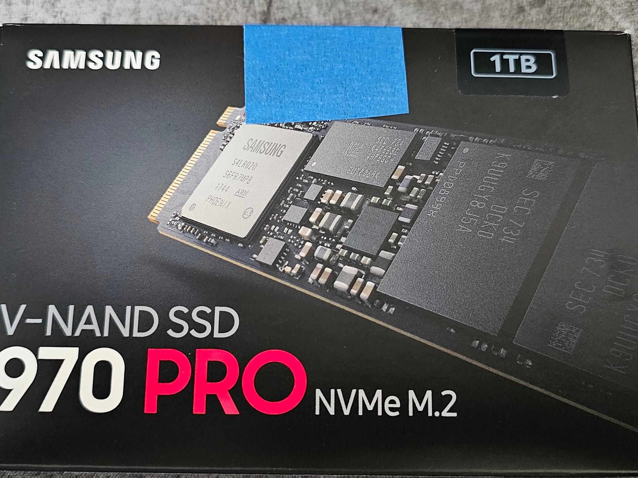 Samsung 970 PRO 1TB PCIE 3.0x4 M.2 2280 NVMe 1.3 SSD