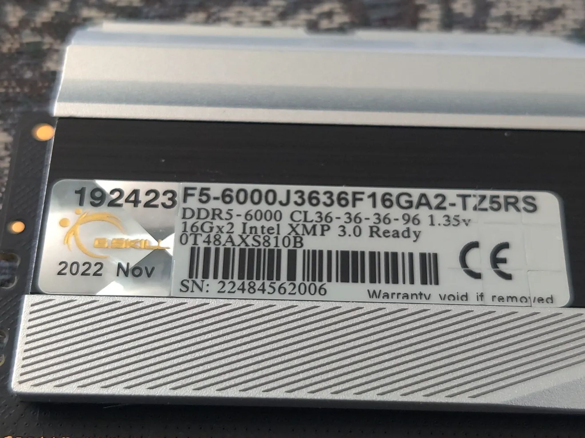 Gskill DDR5 32gig RGB