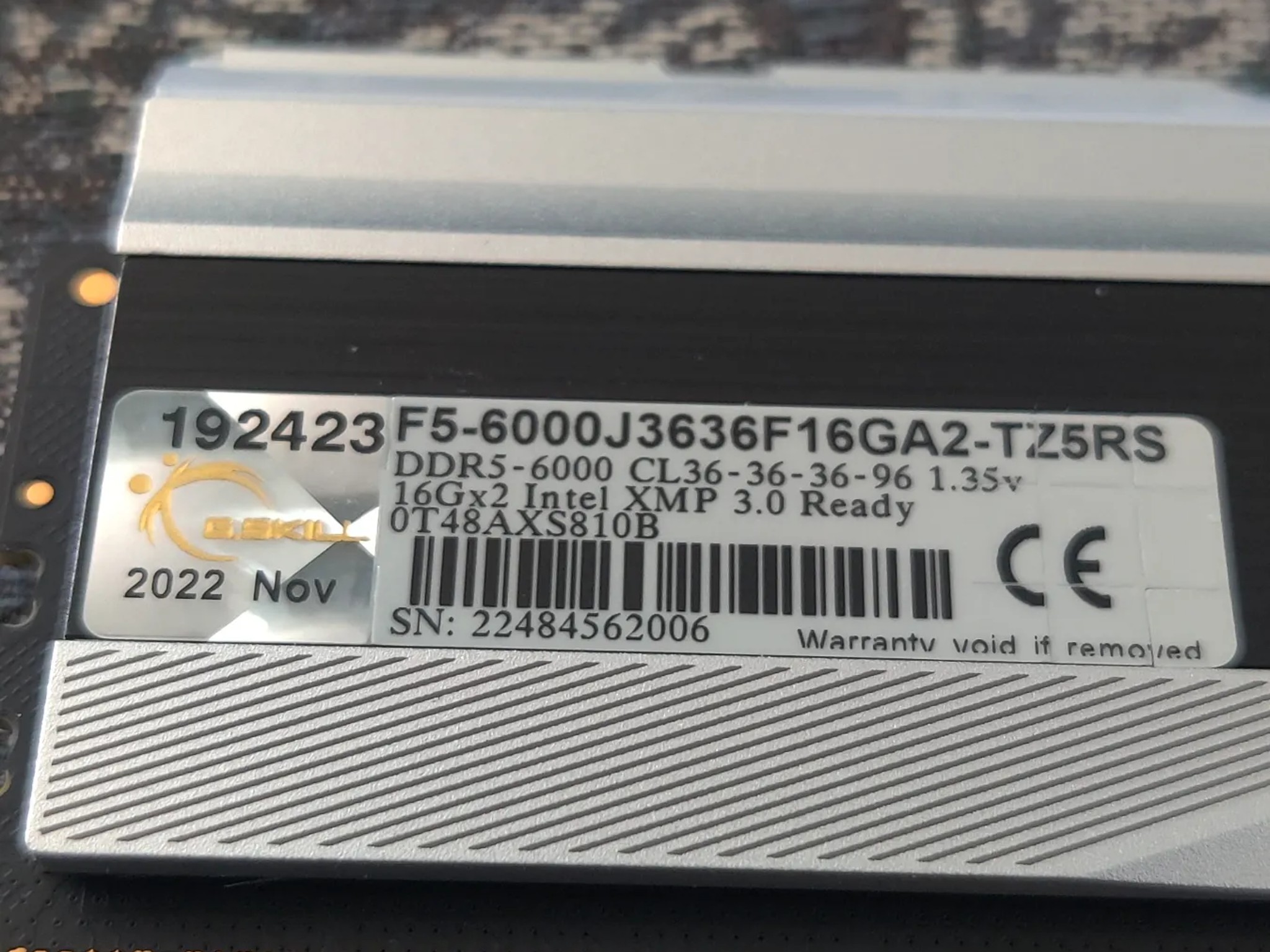 Gskill DDR5 32gig RGB