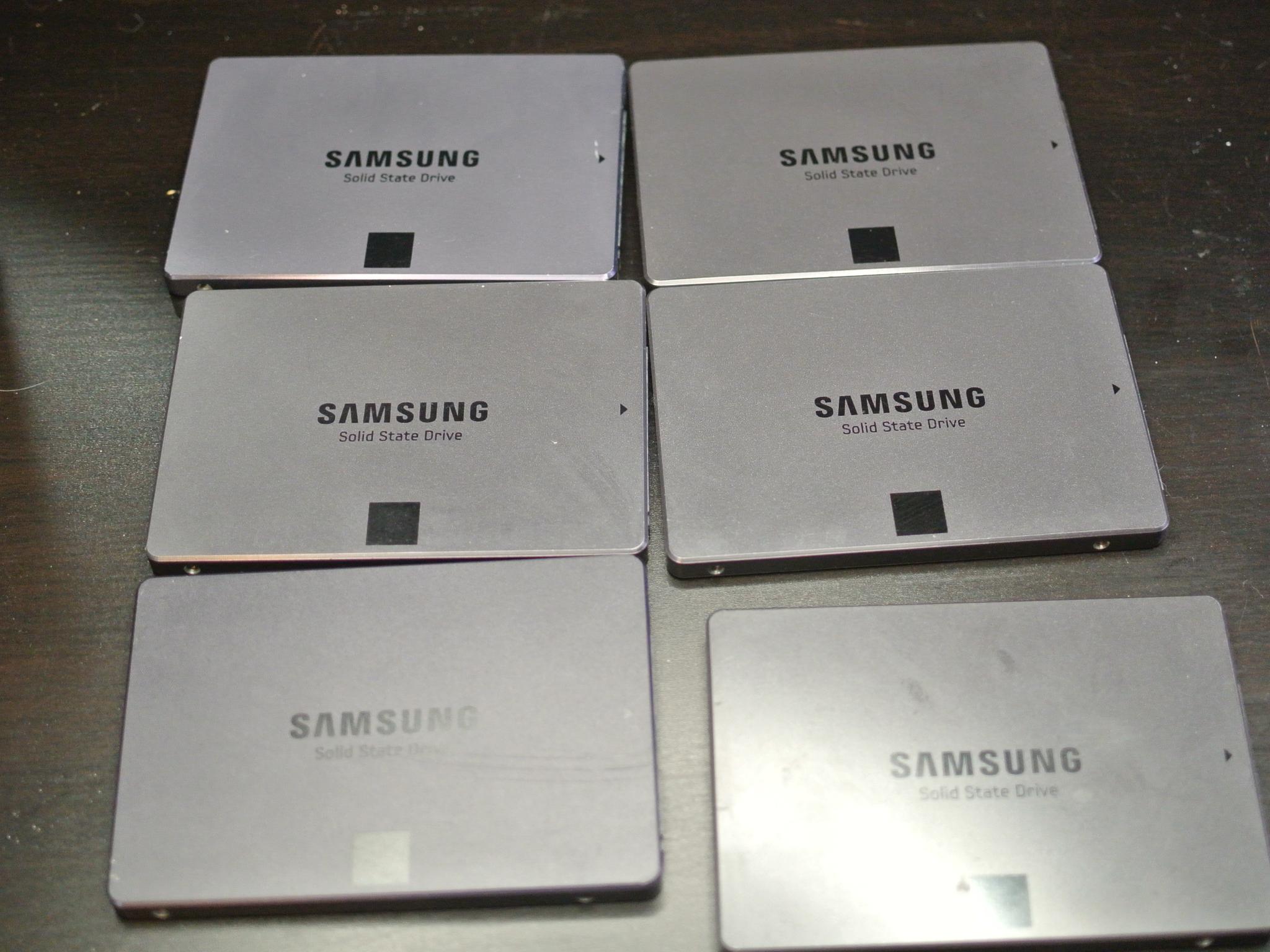 BULK 6x Samsung 840 EVO 2.5in SATA SSD Solid State Drive