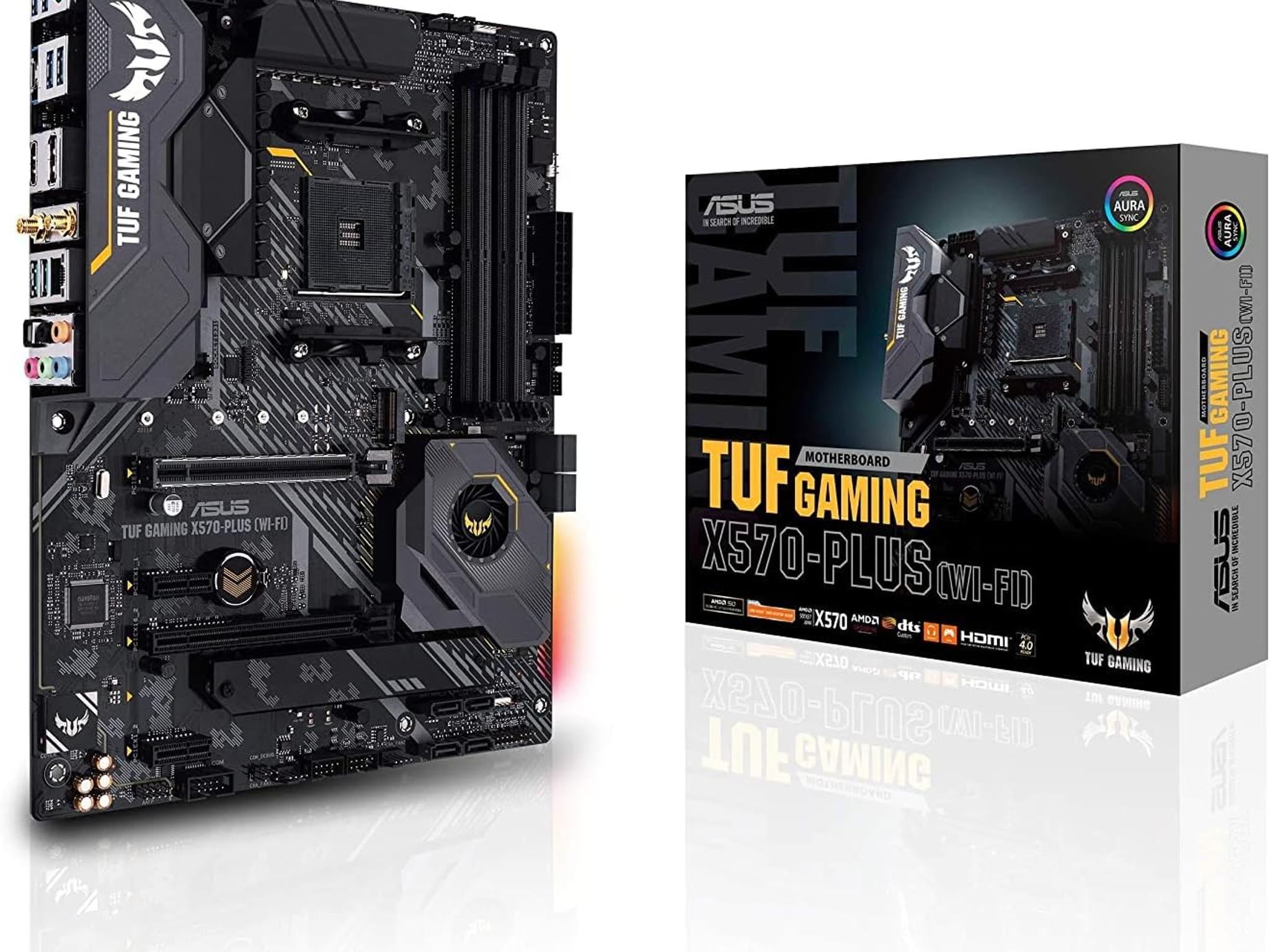 ASUS TUF Gaming X570-Plus Wi-Fi AM4 Zen 3 Ryzen 5000 & 3rd Gen Ryzen ATX Motherboard PCIe 4.0