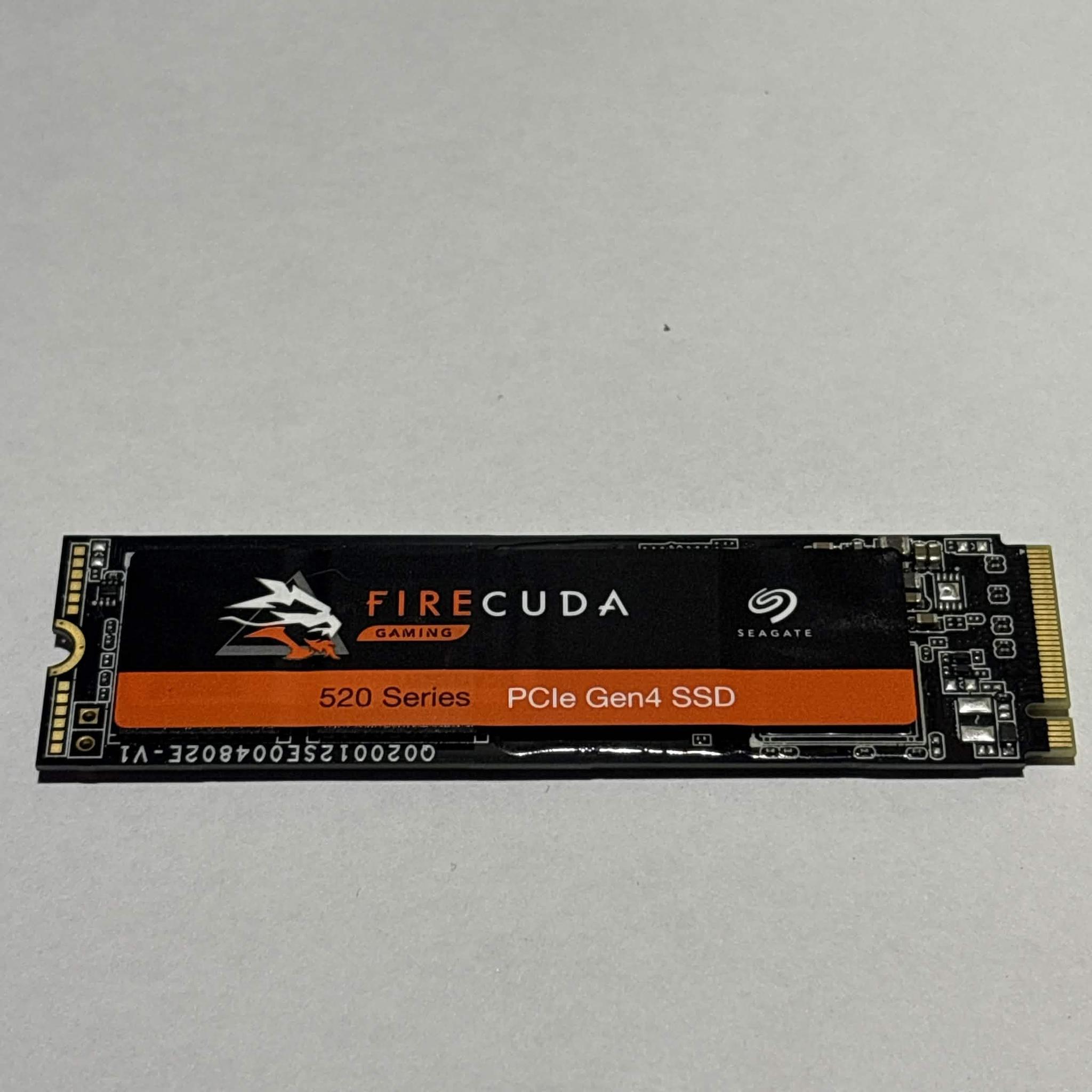 Seagate FireCuda 520 2TB PCIe Gen4 NVMe M.2 SSD | Tested Working