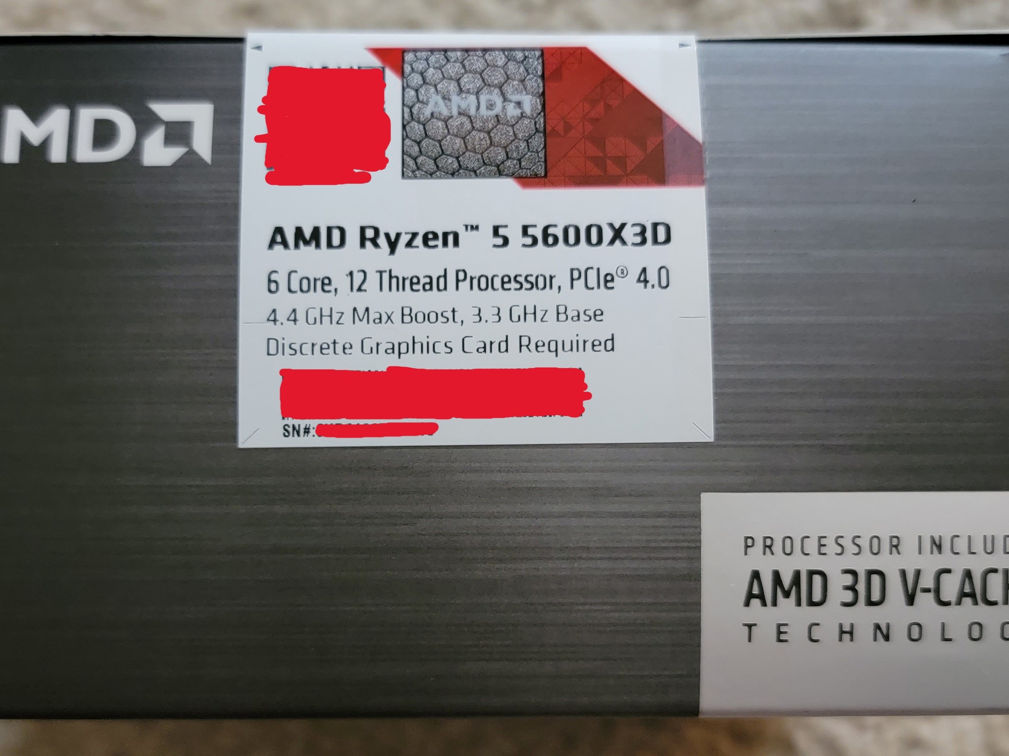 AMD Ryzen 5 5600X3D AM5 6-Core 3D V-Cache Processor Brand New