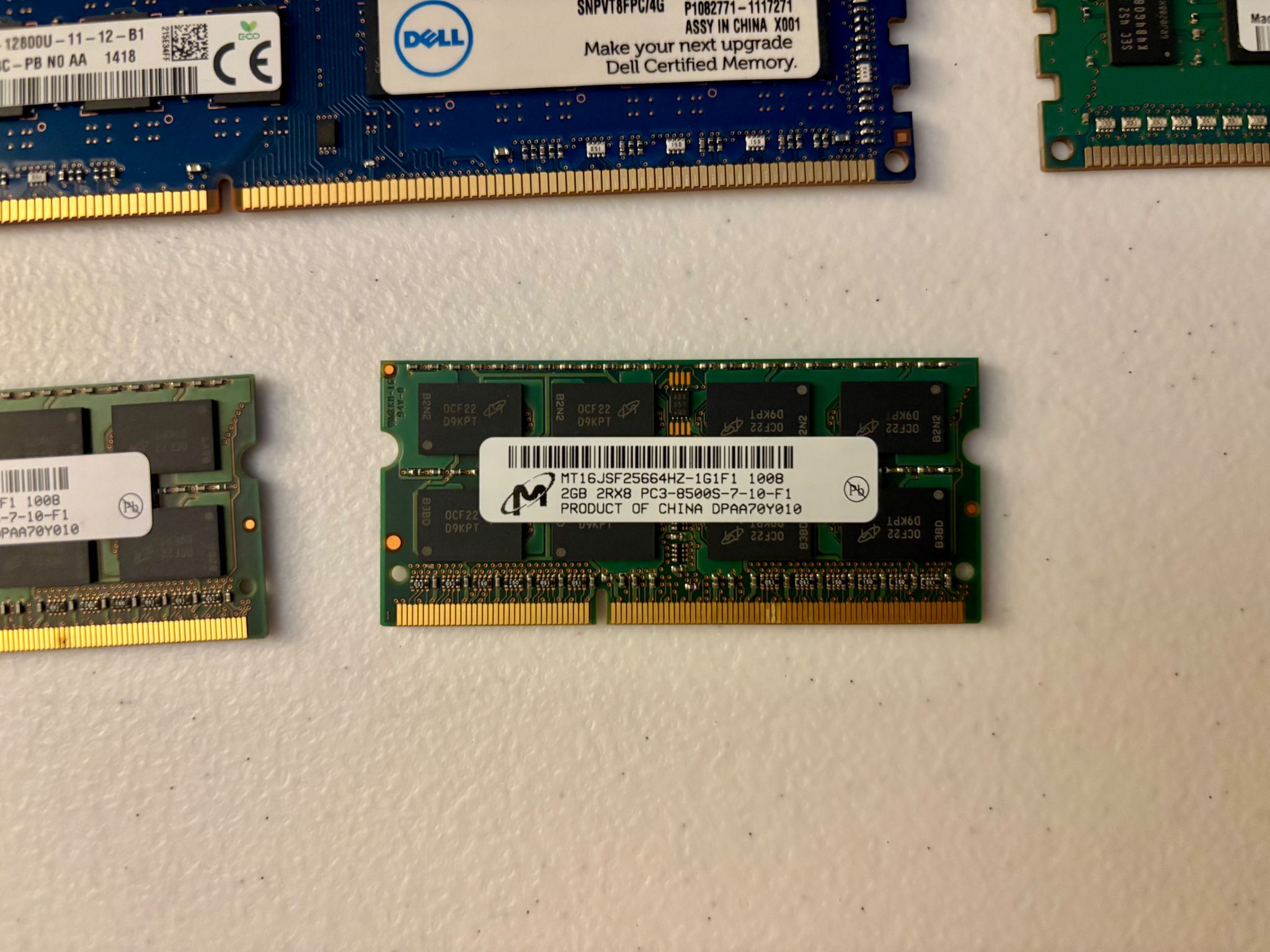 Lot of 12X 4GB DDR3 1600MHz PC3-12800