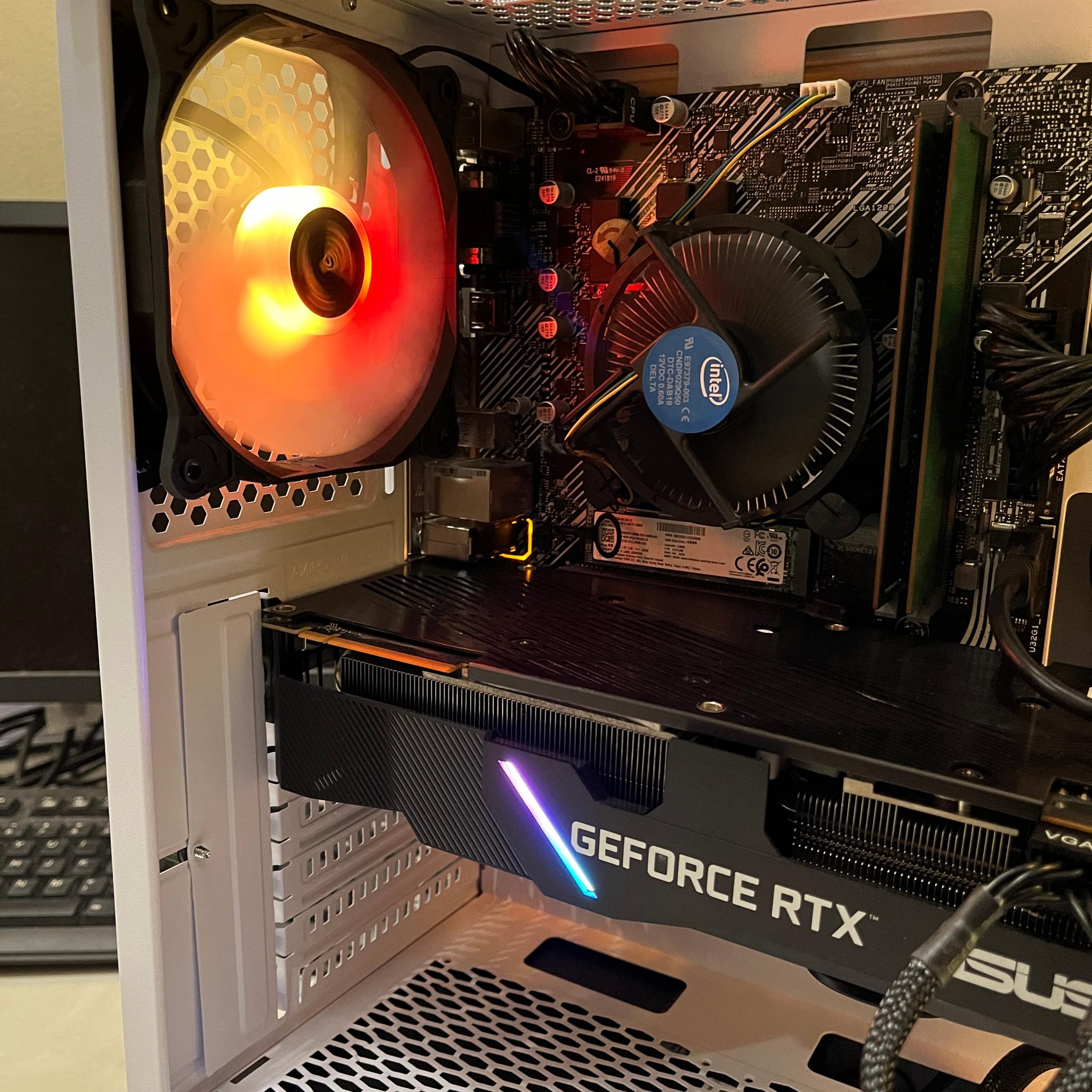 🟠🔥NVIDIA RTX 2080, Intel i5-10400, 16GB RAM, 870 GB Storage, High Performance RGB Gaming PC 🖥️