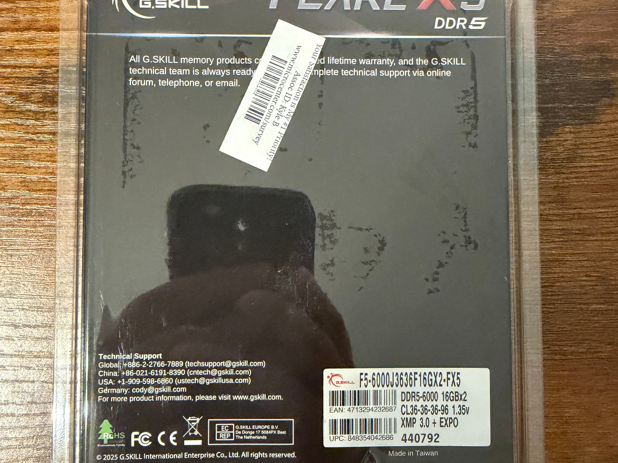 G.Skill Flare X5 Series 32GB (2 x 16GB) DDR5-6000