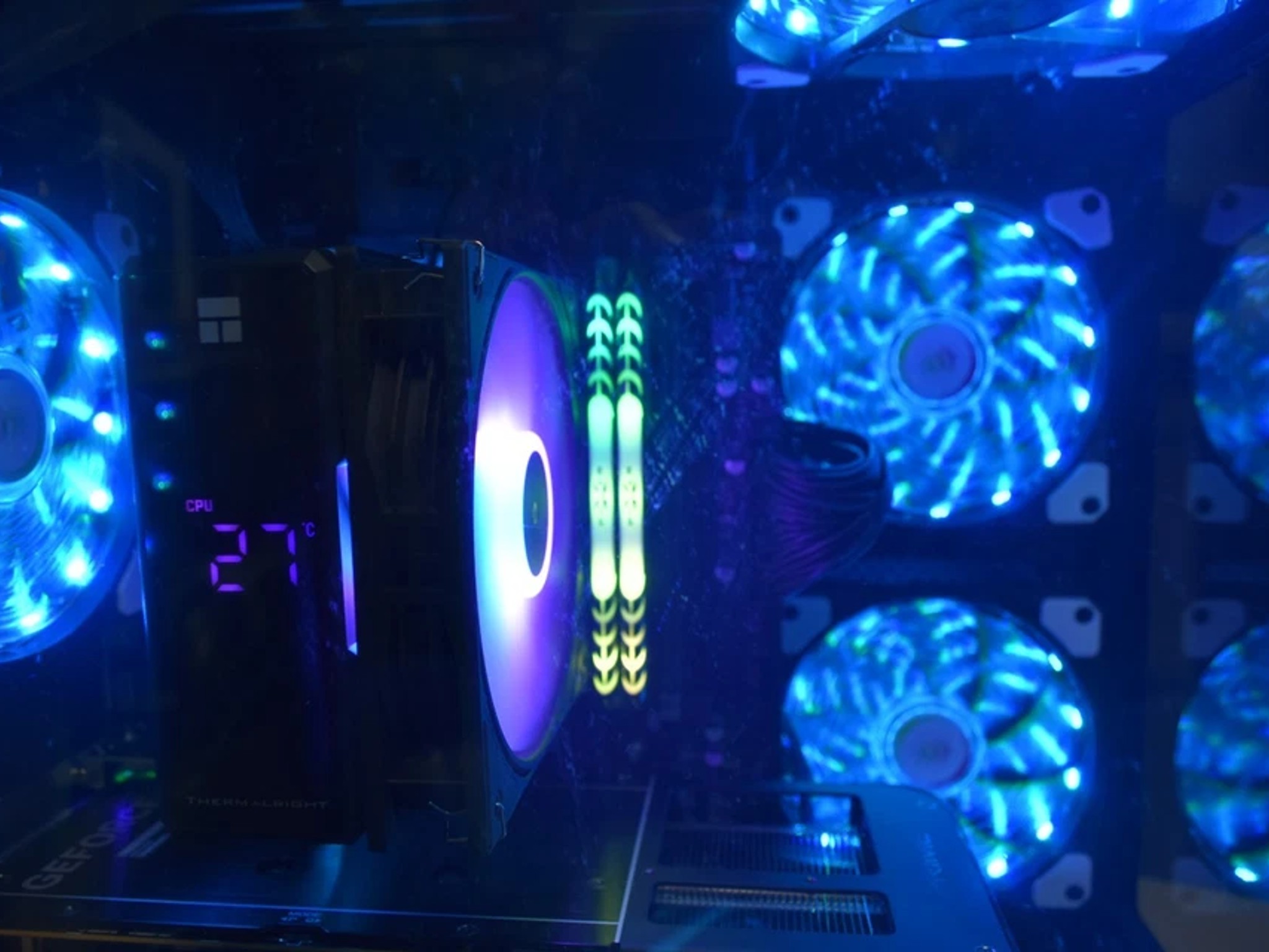 Gaming PC RYZEN 5500 GPU RTX 5060 8GB RAM 32GB RGB 1TB NVME PSU 700 Watts Wi-fi