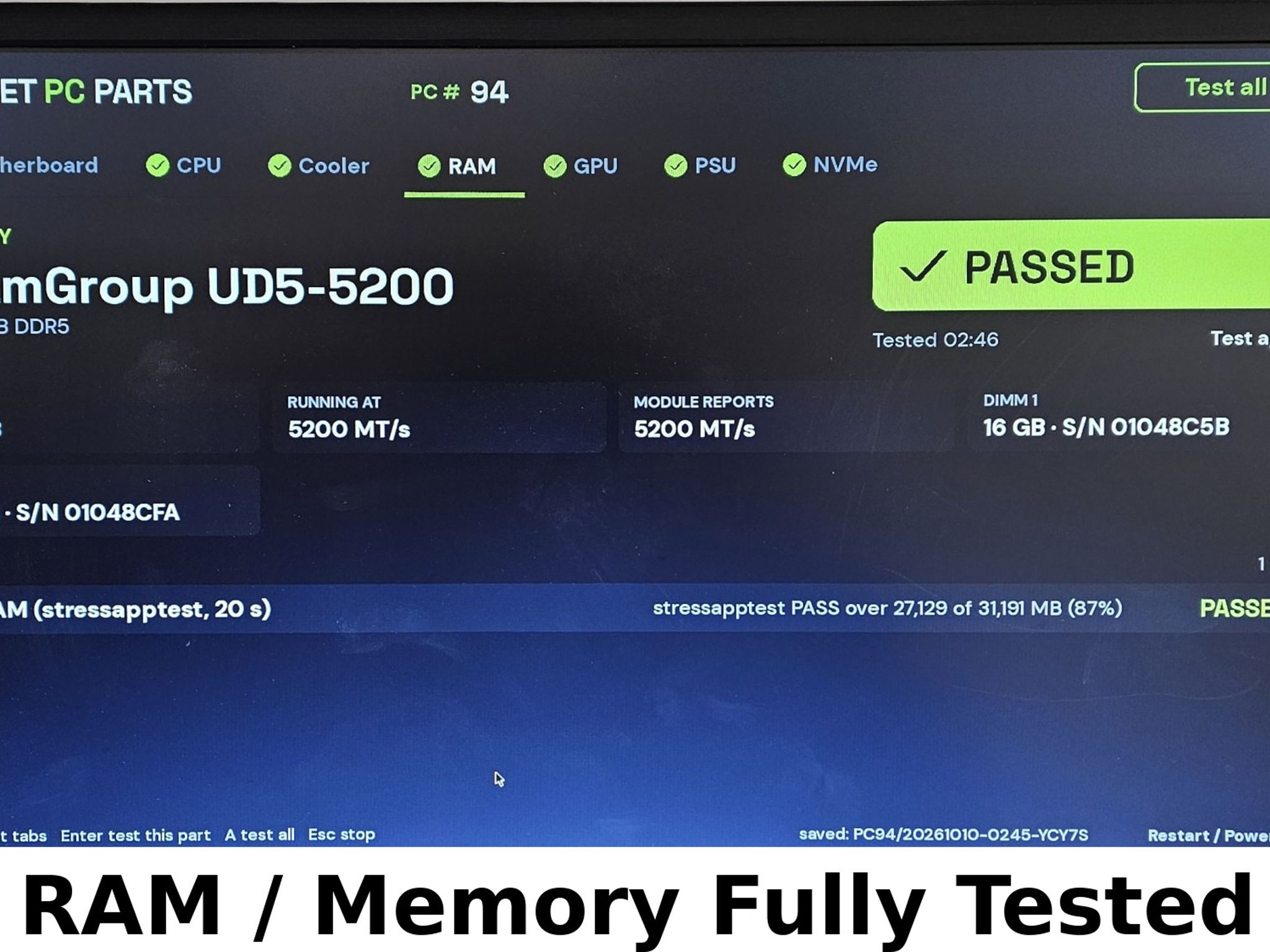 32GB DDR5 (2x16GB) CL40 5200MT/s TEAMGROUP T-Force Delta RGB
