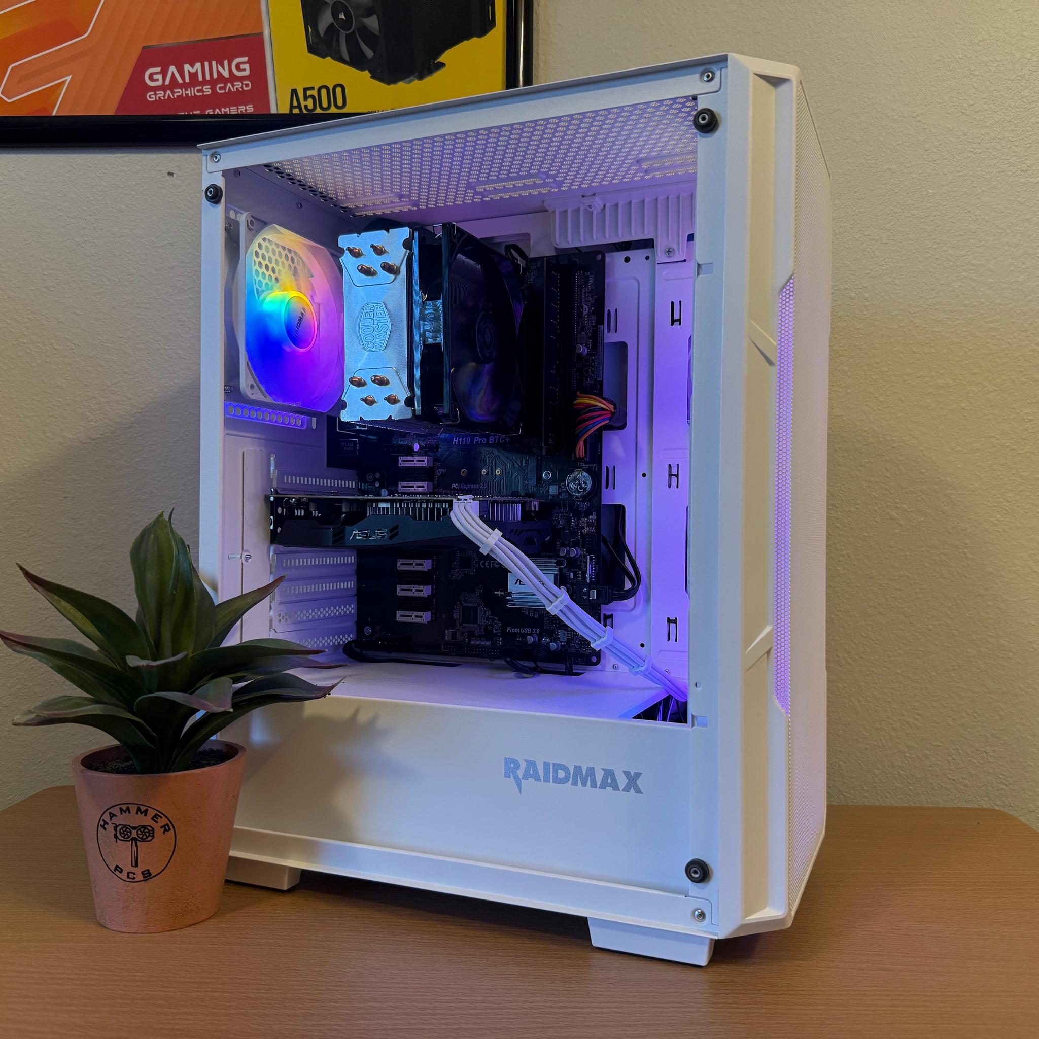 🔮Custom Built White RGB Gaming PC🔮| Intel i5, GTX 1060, Windows 11 | GTA V, Fortnite, Roblox, more