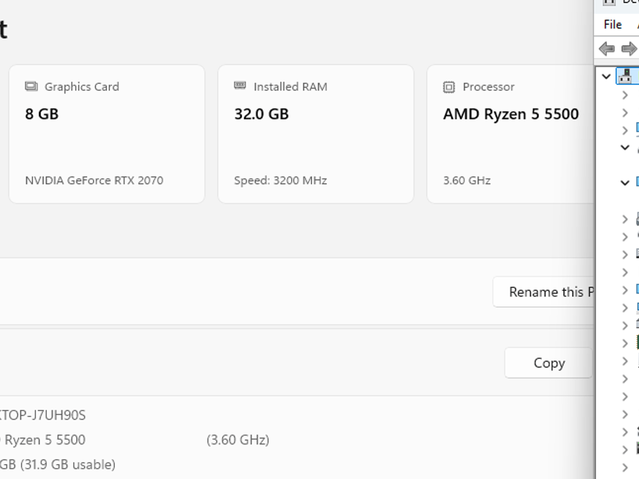 BUMBLEBEE Ryzen 5 32GB RAM 1TB SSD GeForce RTX 2070 MSI MAG B550 Tomahawk Thermaltake View 380 XL