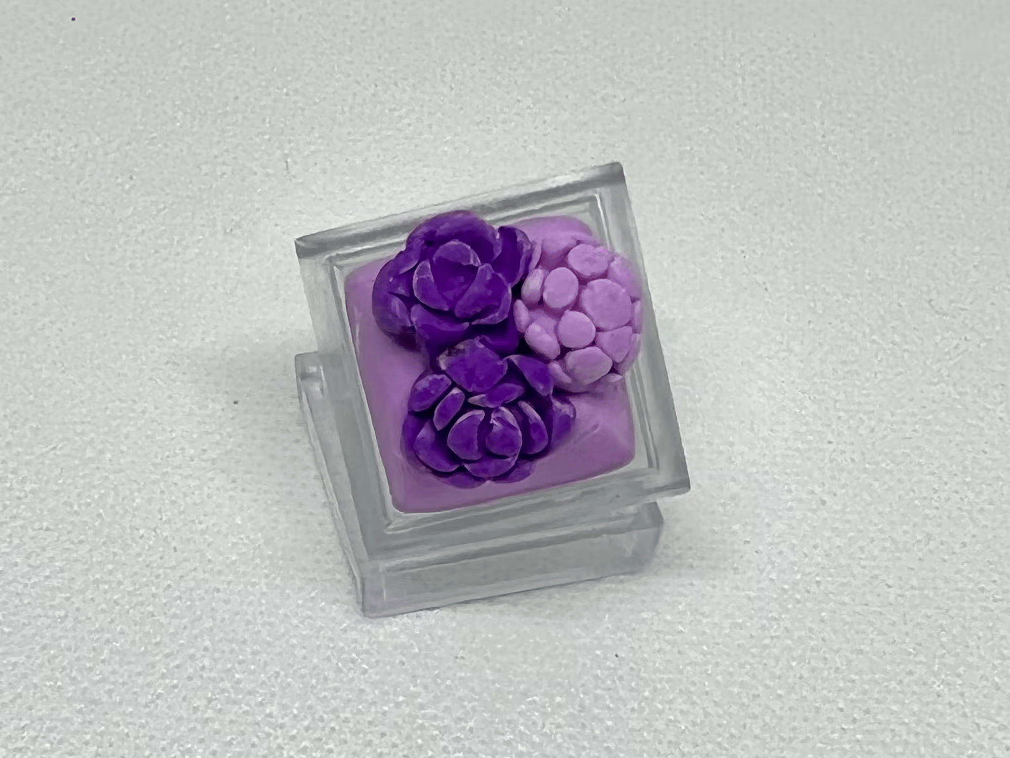 DOLLAR KEYCAPS!! *Purple Blossoms*