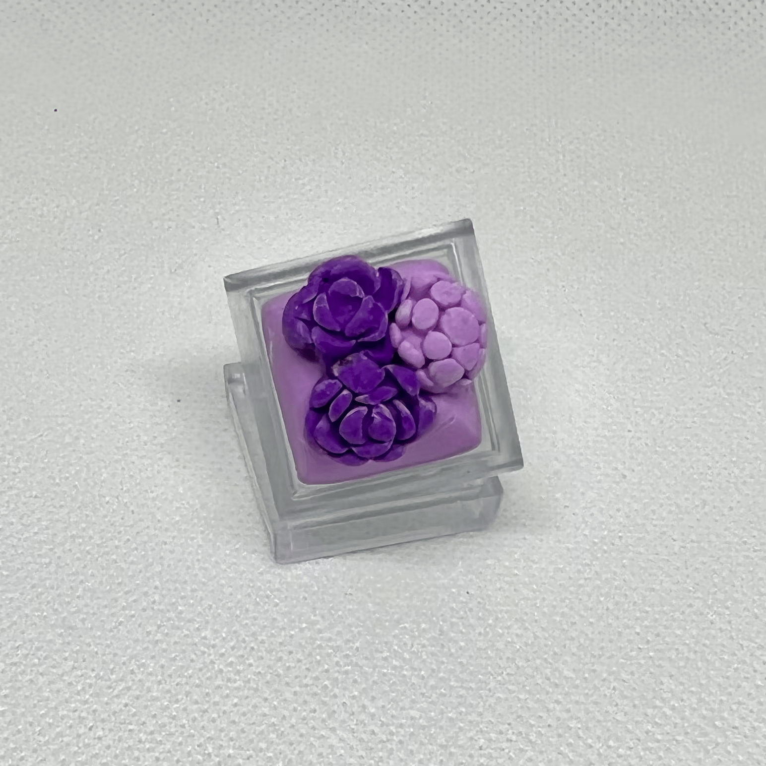 DOLLAR KEYCAPS!! *Purple Blossoms*