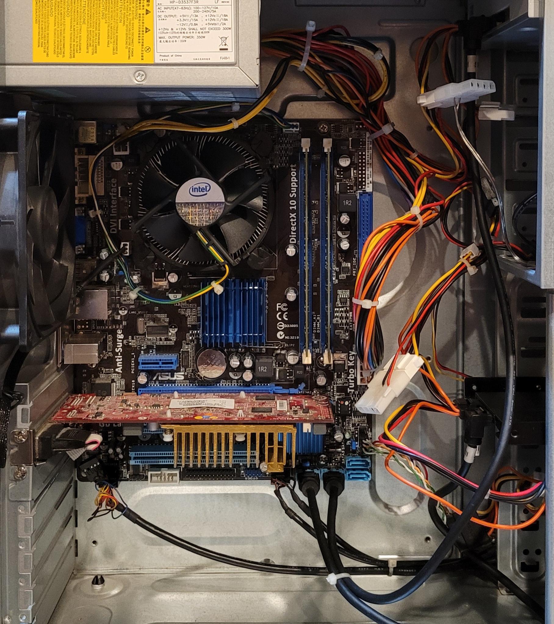 Cooler Master Elite 350 | Pentium E5700 3 GHZ | 4GB RAM | 240 GB SSD | HD 4350 | 2000s Retro Gaming