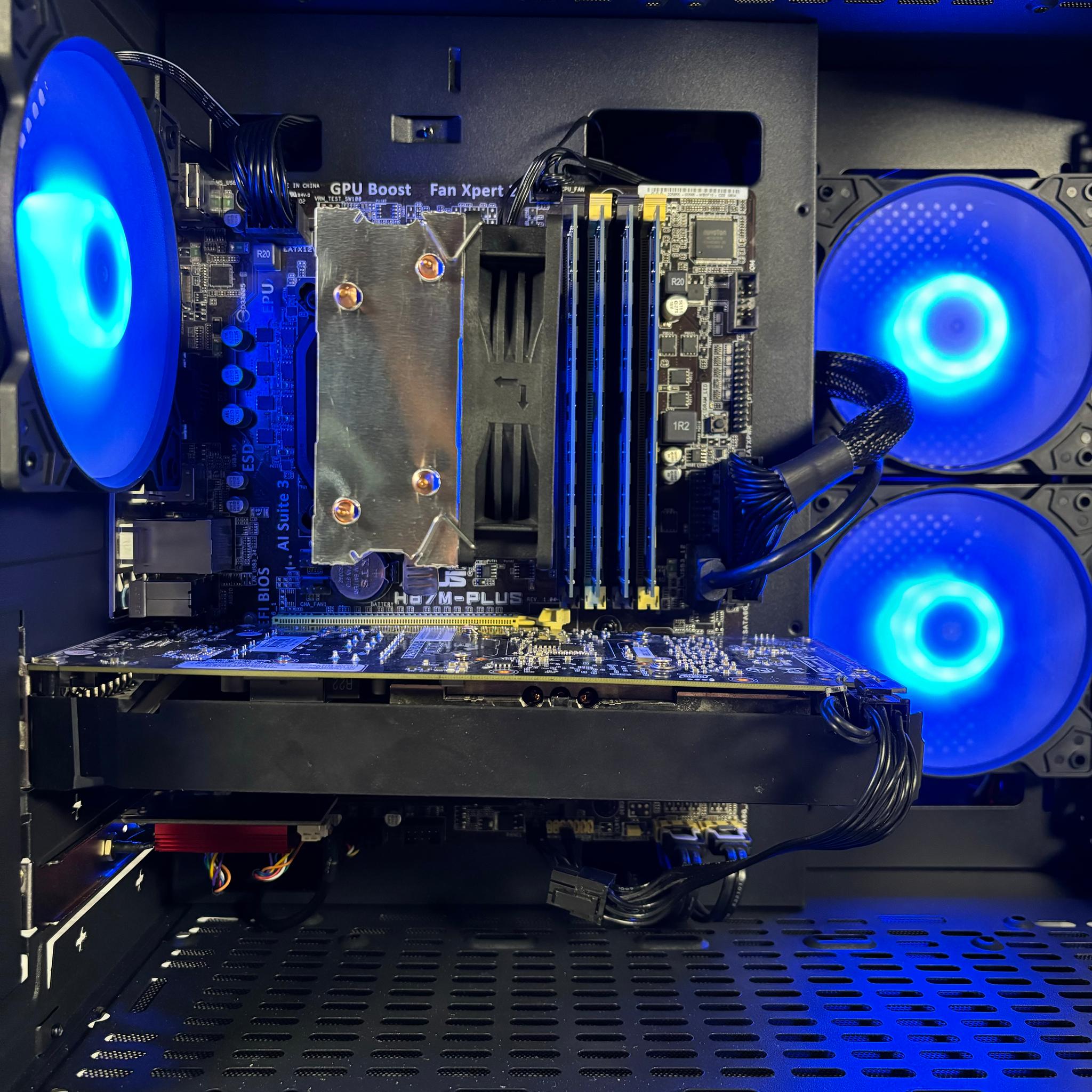 🔵⚫️ | Budget RGB Gaming PC | i7-4770* + GTX 1060 6GB | 16GB | WiFi INCLUDED | #0004
