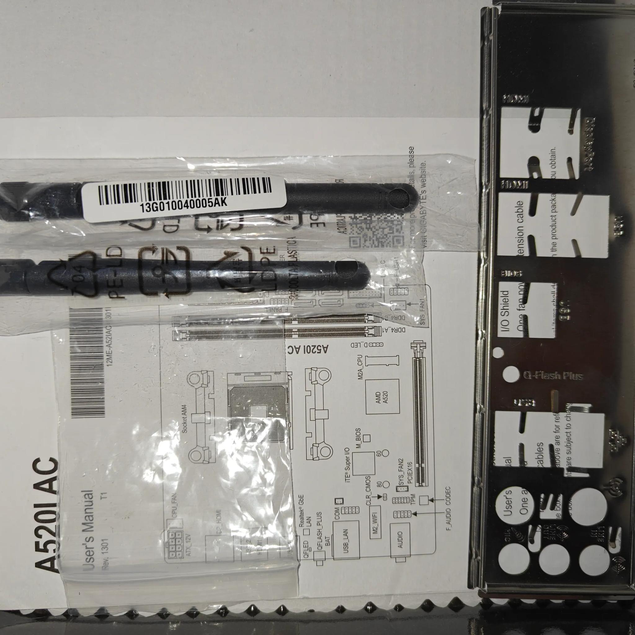 AMD AM4 ITX Gigabyte A520i AC motherboard