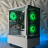 RX 580 8GB OC+, Ryzen 5 2400G, 16GB RAM | White RGB Gaming Computer/PC