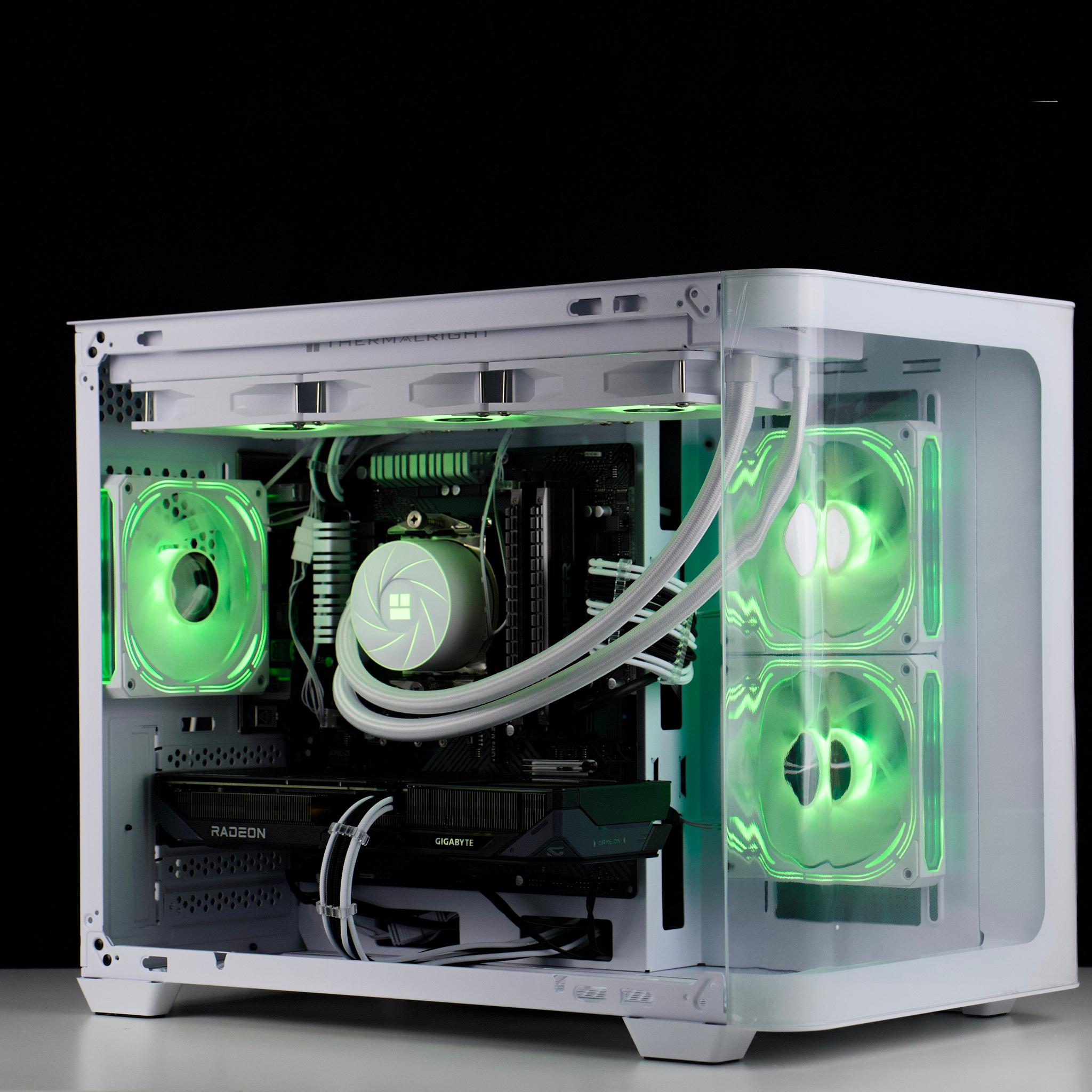 ❄️🧊💎 Whiteout 1440P Gaming PC | RX 9060 XT 16GB, Ryzen 7 5800X, 32GB RAM, 1TB | ❄️🧊💎