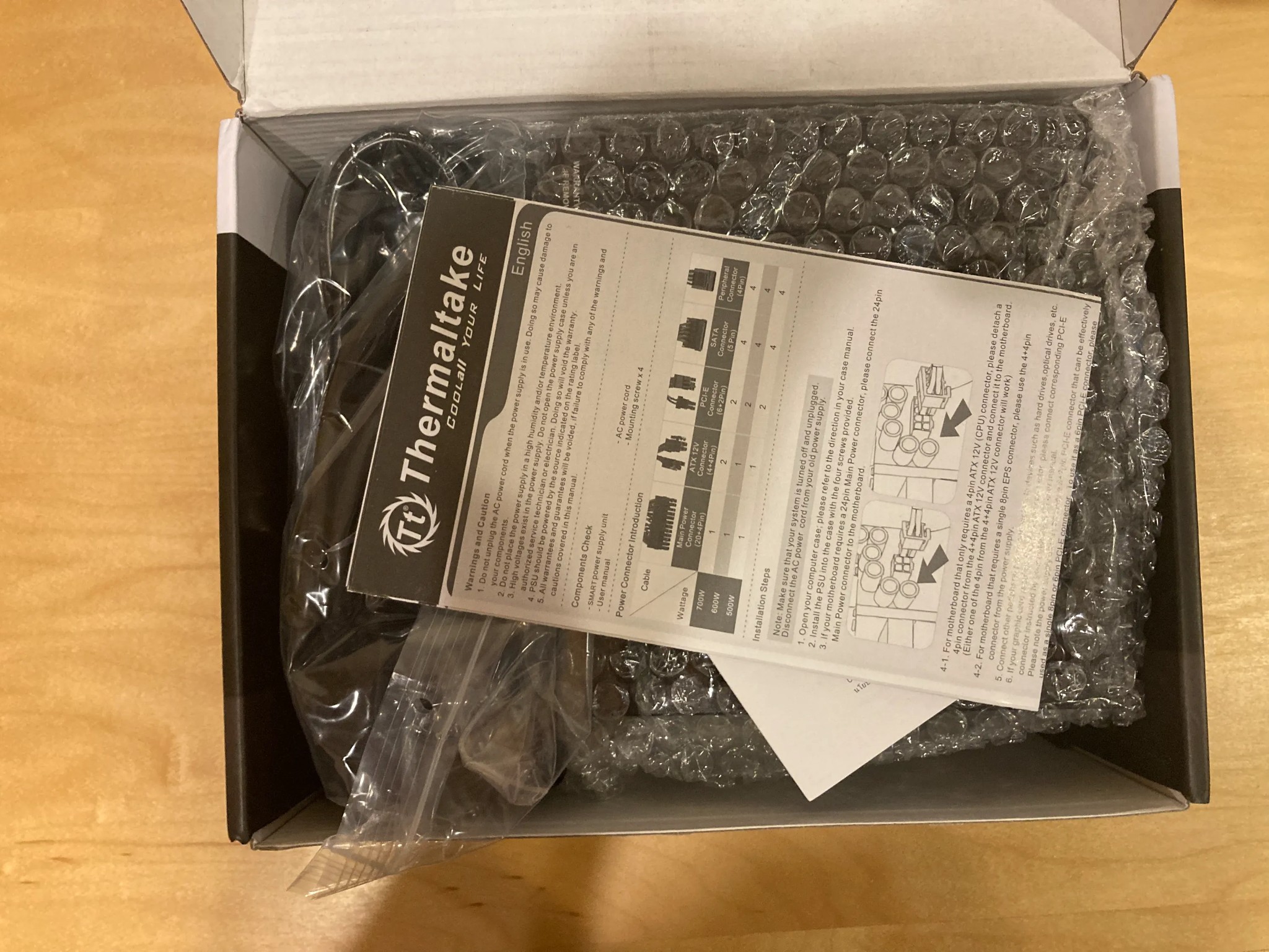 Thermaltake Smart 600w PSU