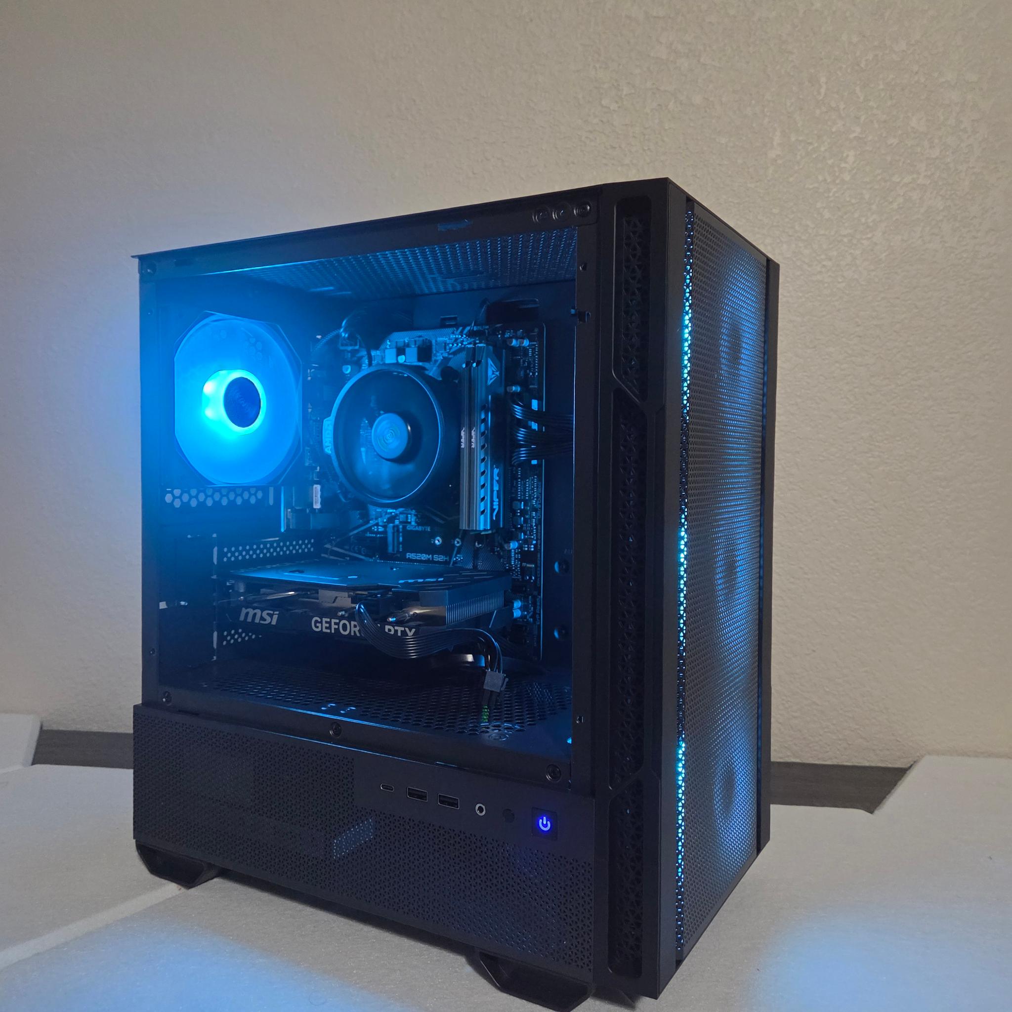 🌑 Shadow /RTX 4060 Gaming PC/ 🖤⛈️