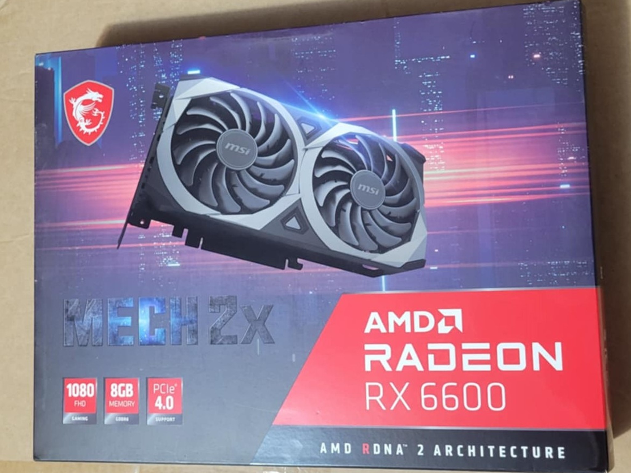 MSI MECH 2X 6600 8GB GPU