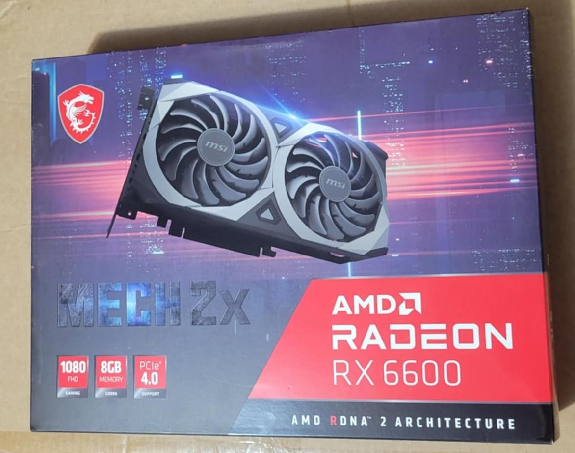 MSI MECH 2X 6600 8GB GPU