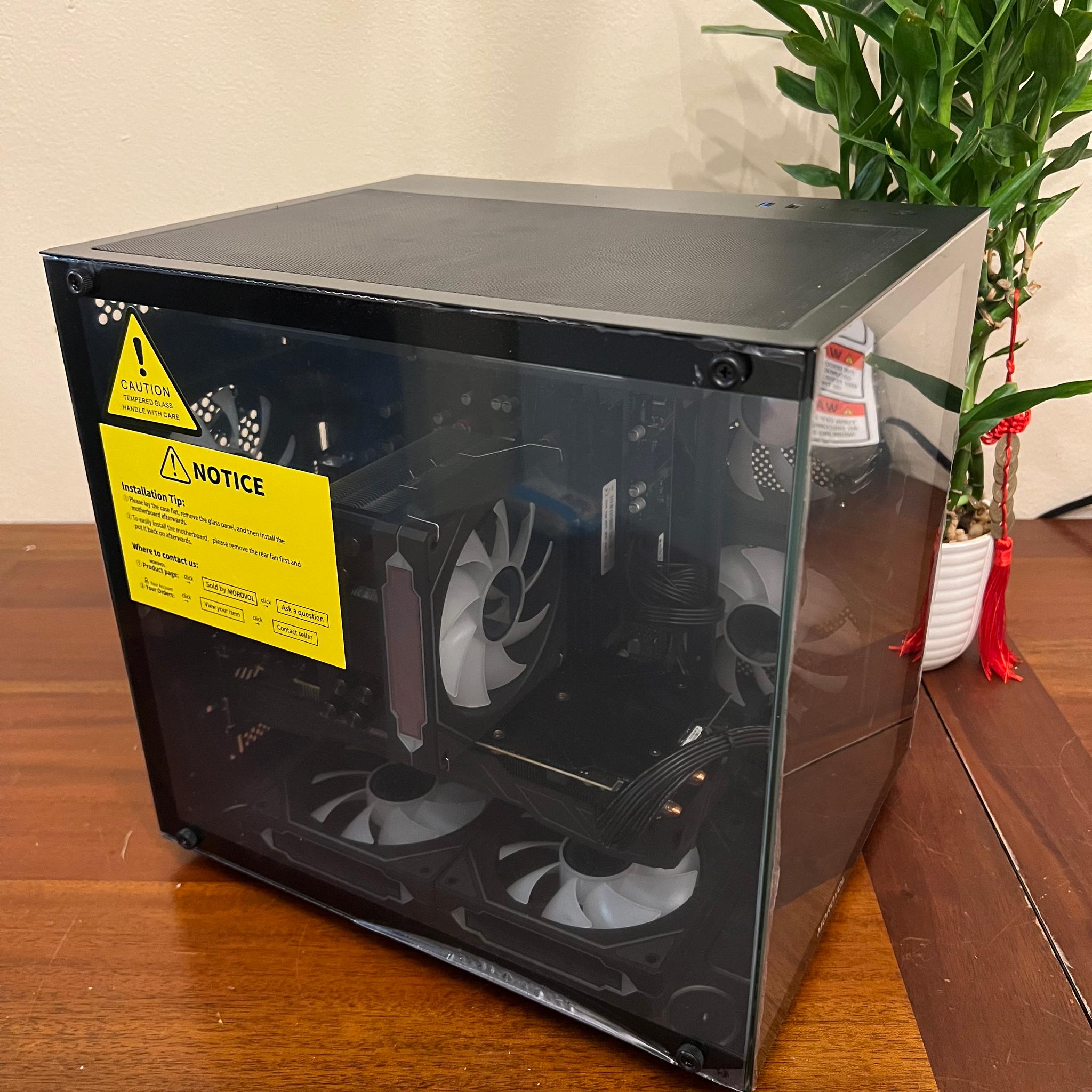 6 Core Gaming PC GTX 1080 1TB Storage 32GB RAM WIFi & BT WINDOWS 11 Pro
