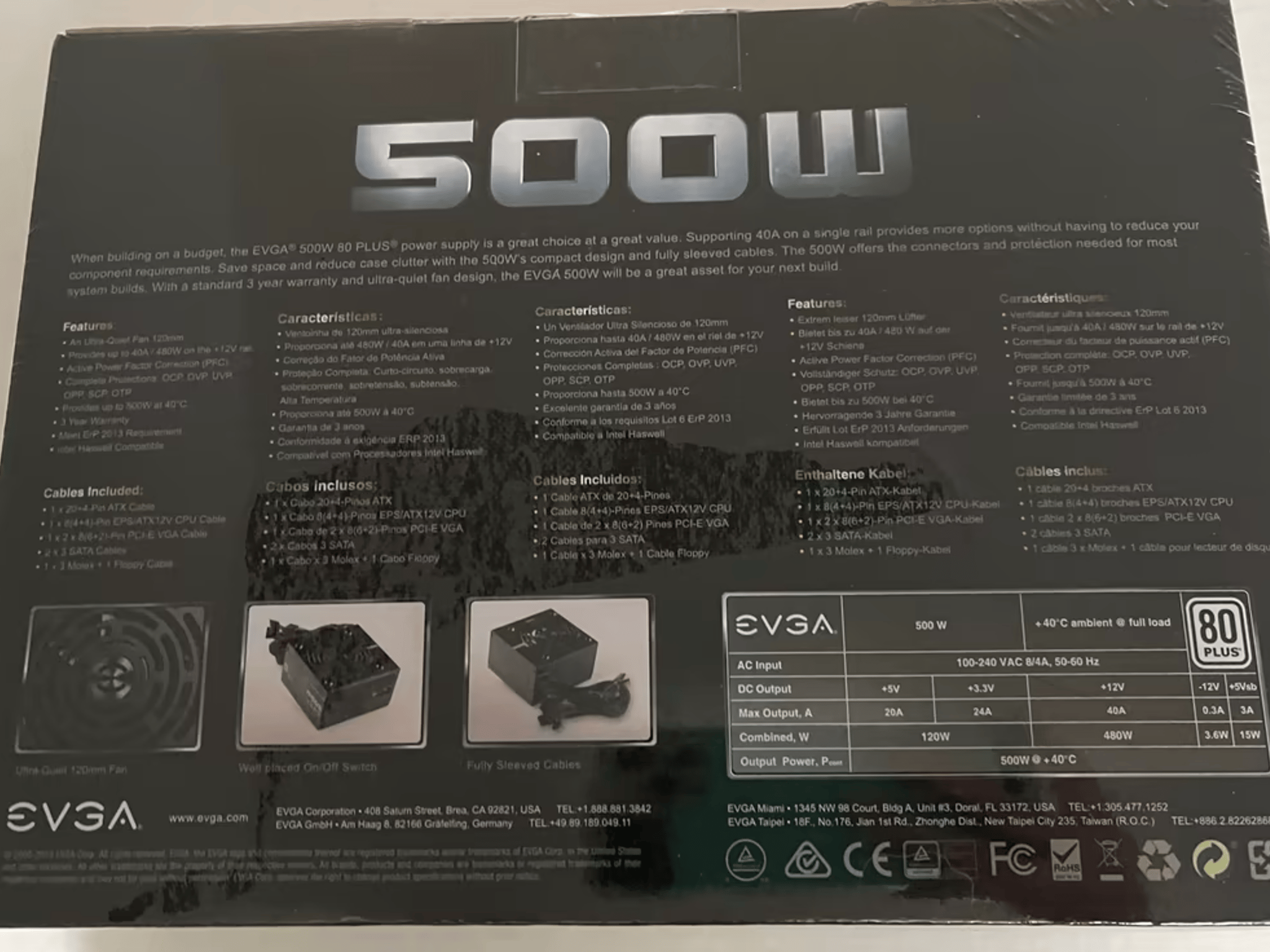 EVGA 500W Power Supply