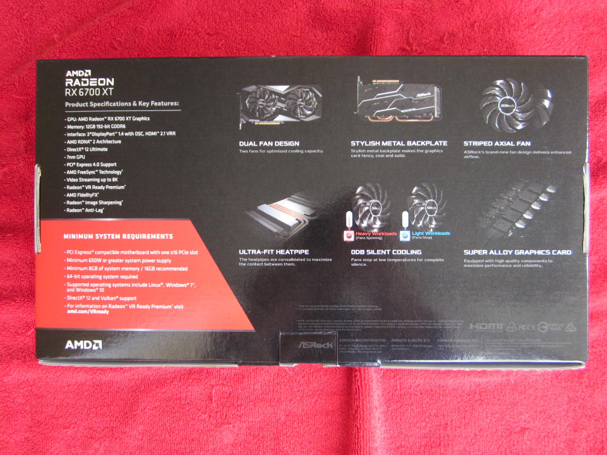 NEW! ASRock Challenger AMD Radeon RX 6700 XT GDDR6 12GB  Gaming Graphics Card
