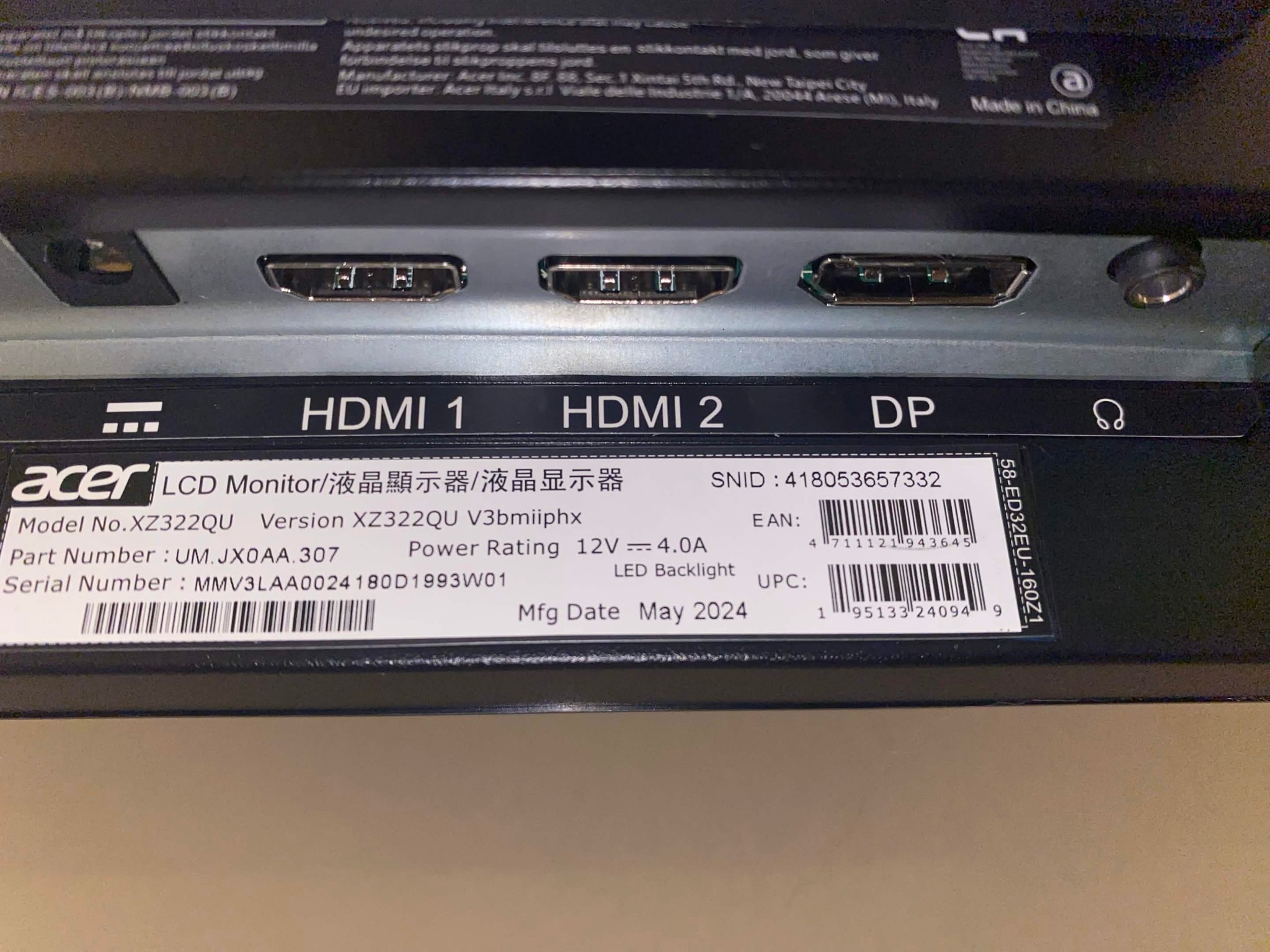 32" 1440p Curved Gaming Monitor