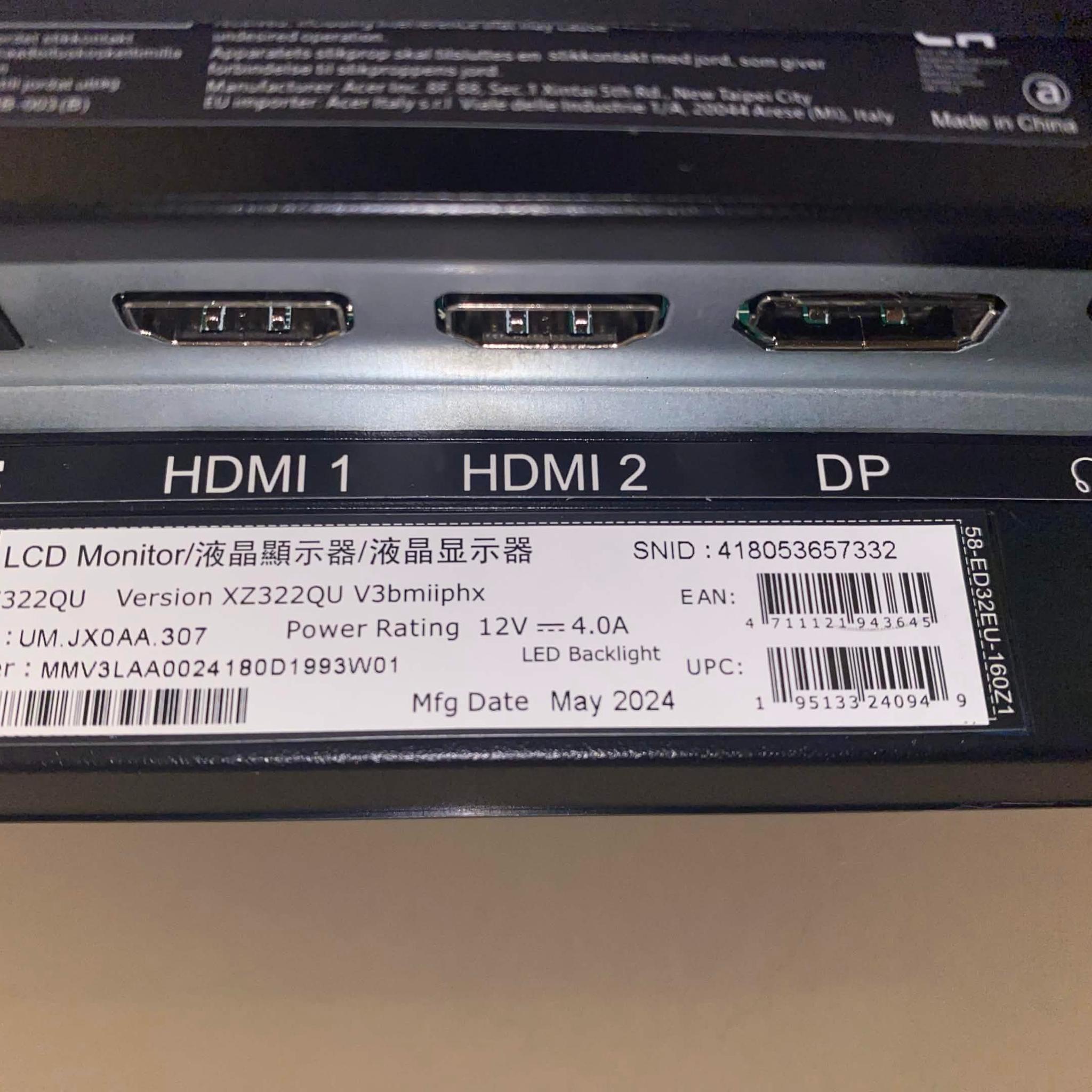32" 1440p Curved Gaming Monitor