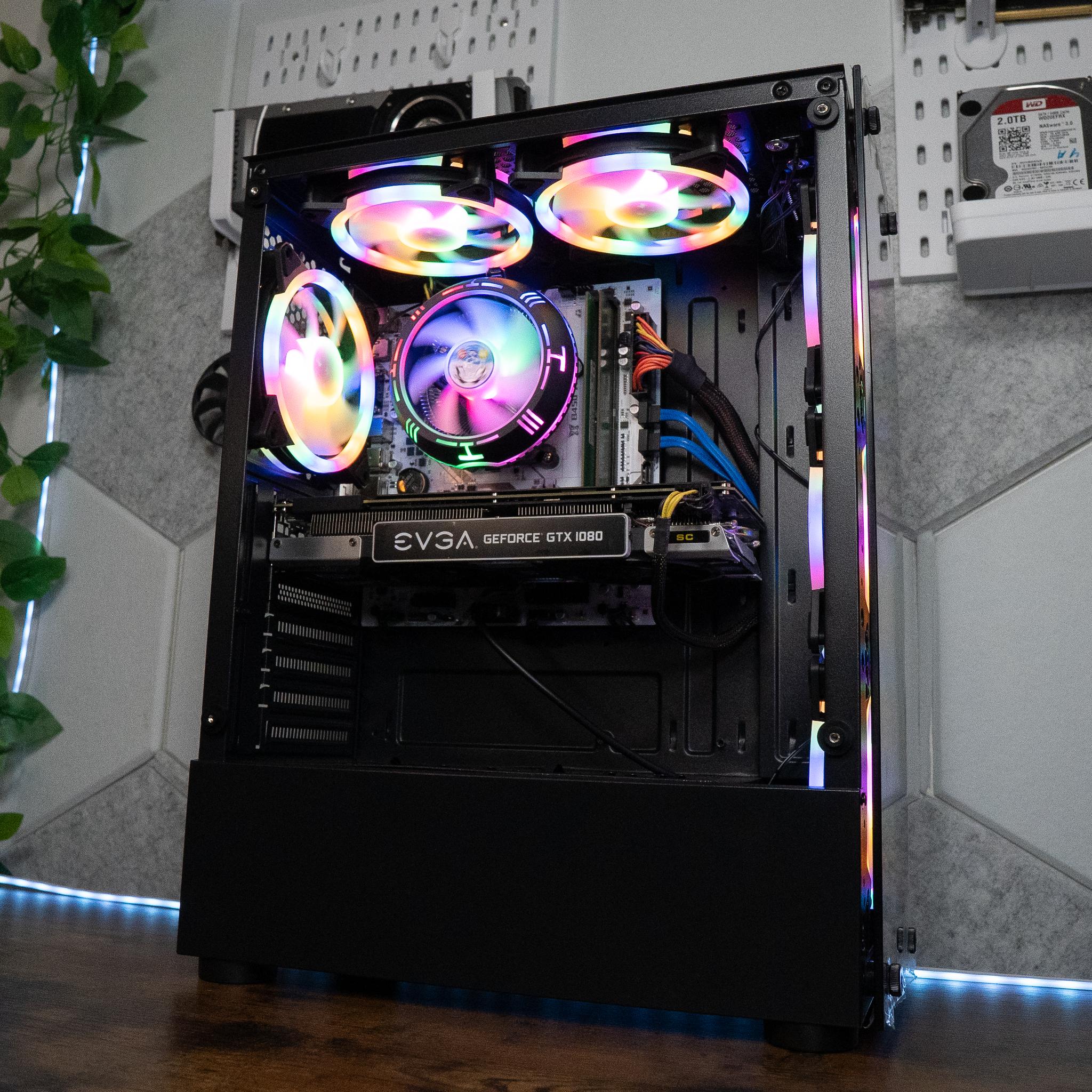 🍬🌠 BUDGET - FORTNITE Ready GAMING PC | EVGA GTX 1080 8GB | RYZEN 7 1700X | 16GB DDR4 RAM | 1.25TB