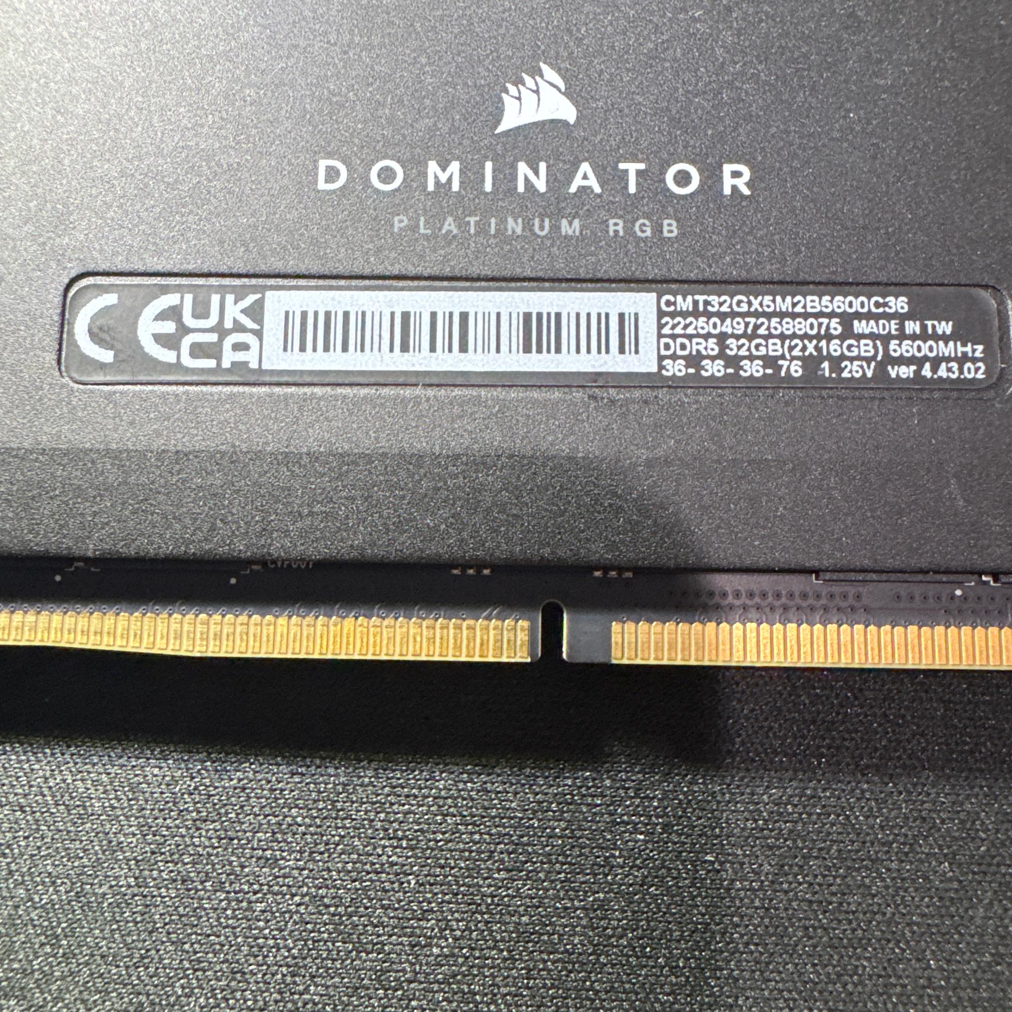 Corsair Dominator Platinum RGB 32GB (2 x 16GB) DDR5-5600
