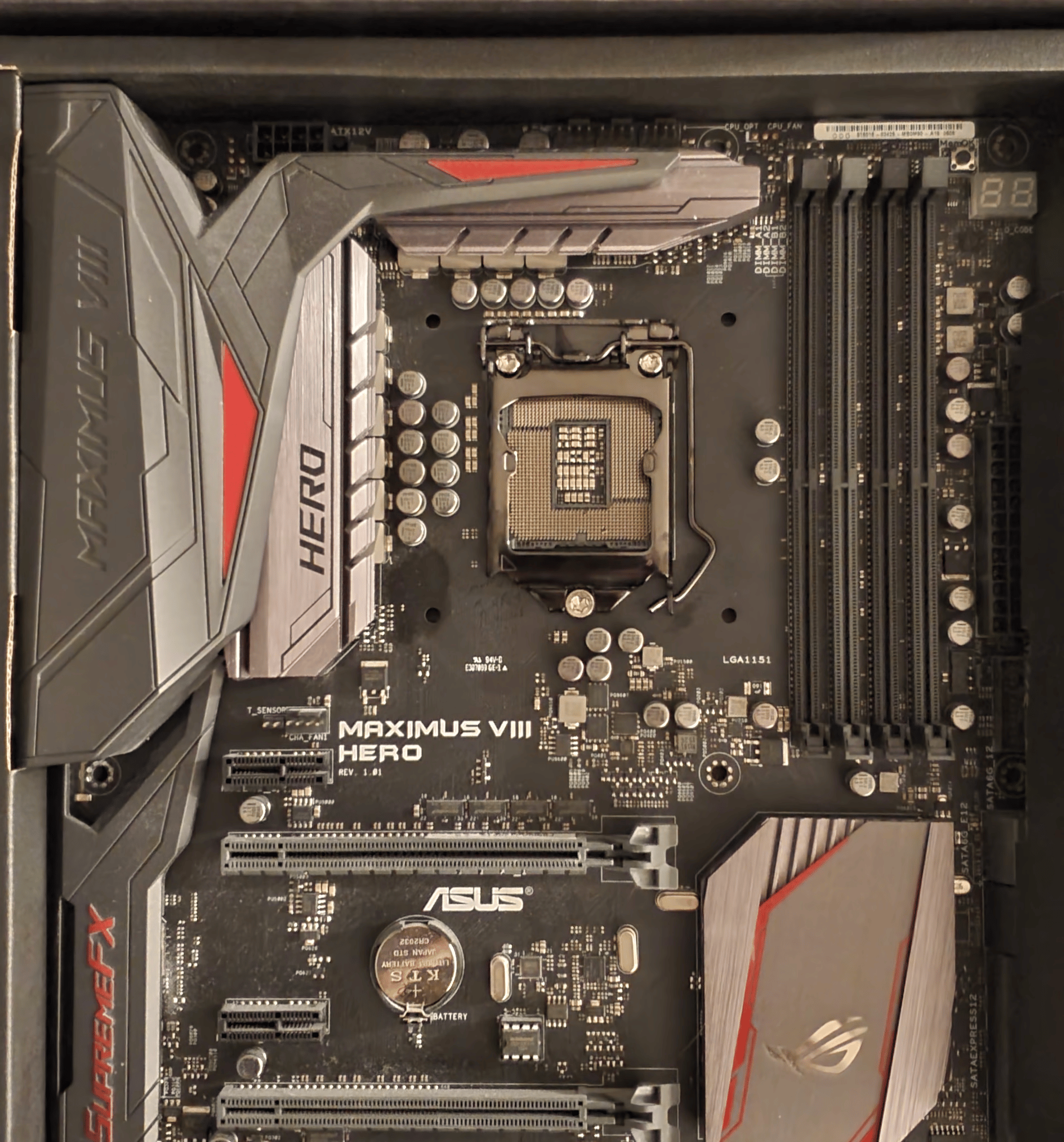 Motherboard + CPU Combo Intel Core I7-6700k CPU + ASUS Maximus VIII Hero ATX Motherboard