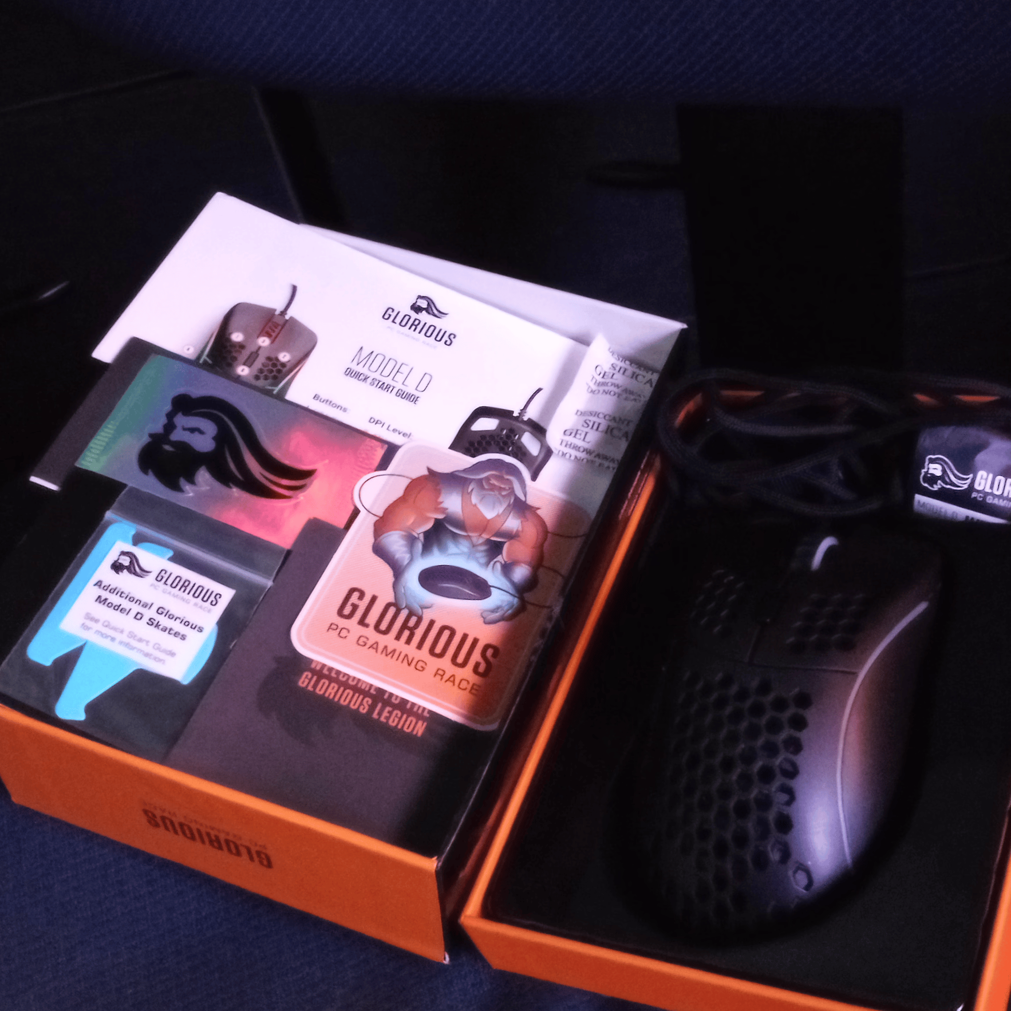 Glorious PC Gaming Race MODEL D Wired Optical Mouse (Matte Black)
