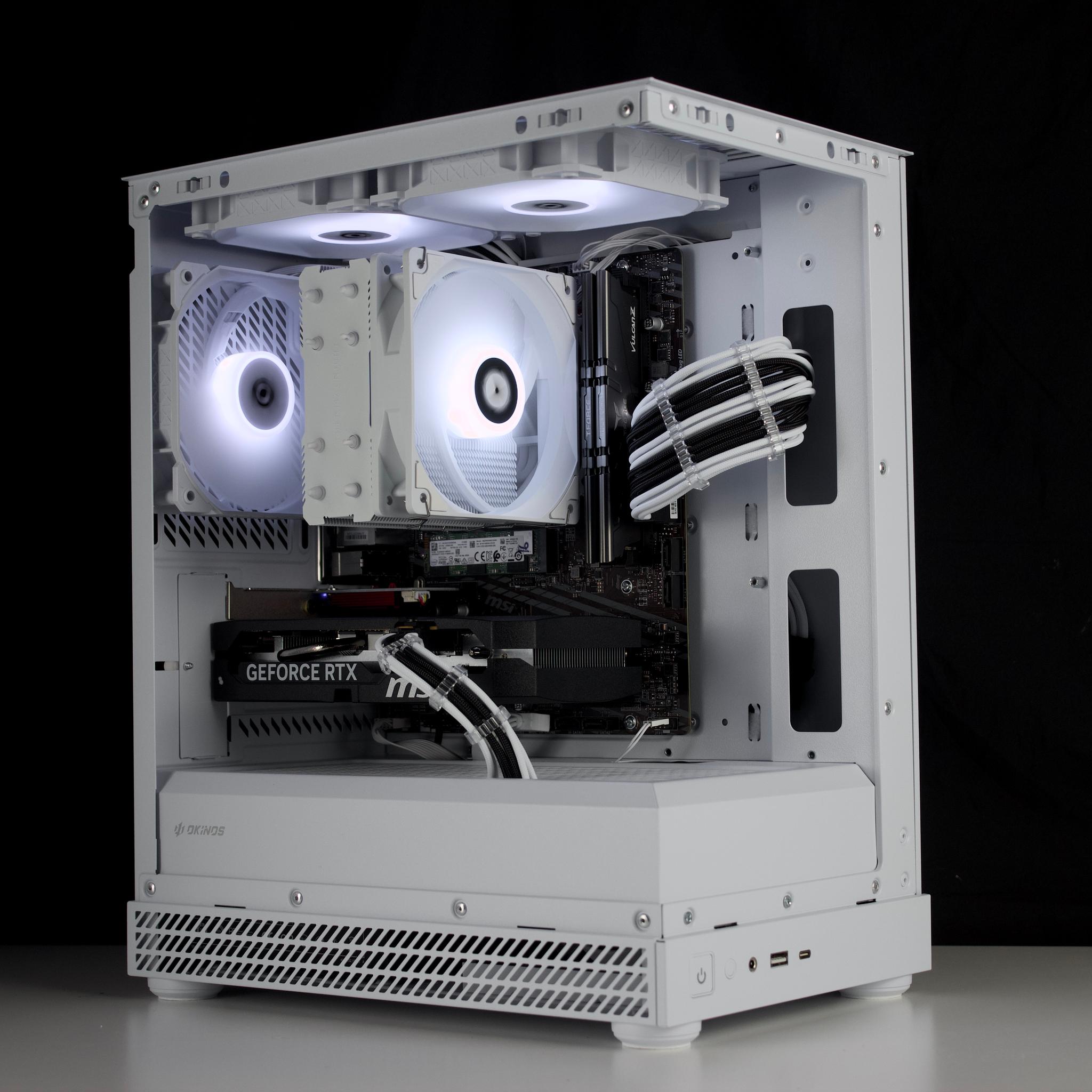 ⚪️ ⚫️ Clean Gaming PC | RTX 5050, Ryzen 5 5500, 16GB RAM, 512GB NVMe SSD | ARGB Control | ⚫️⚪️
