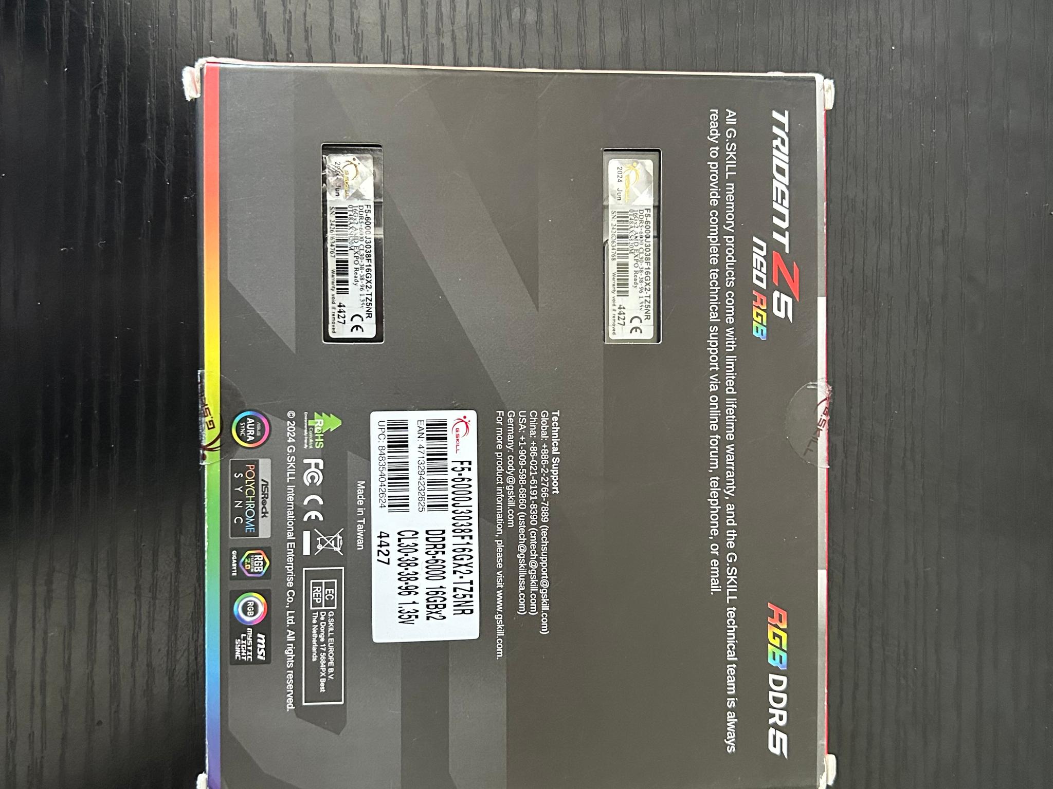 G.Skill Trident Z5 32GB DDR5-6000 (2x16GB) - Image 5