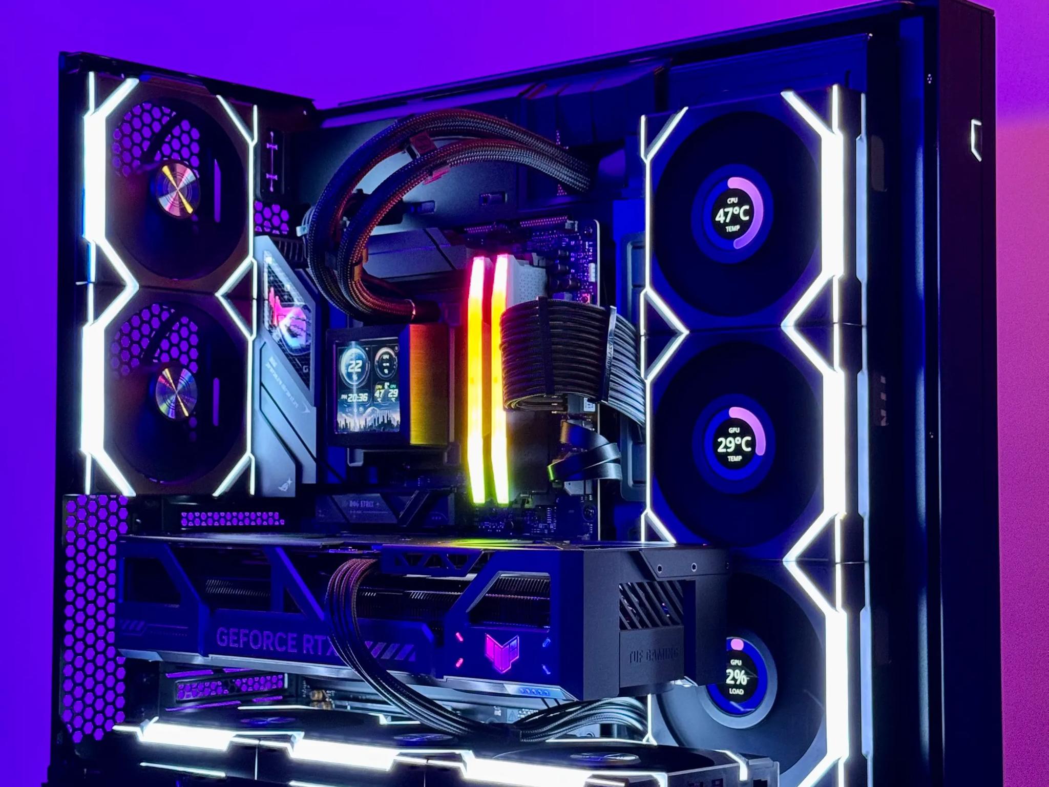 ObsidianX Gaming PC 💎 NVIDIA RTX 5080 OC, 9800X3D, 64GB RAM, 3TB NVMe SSD, ROG Strix B850 MB