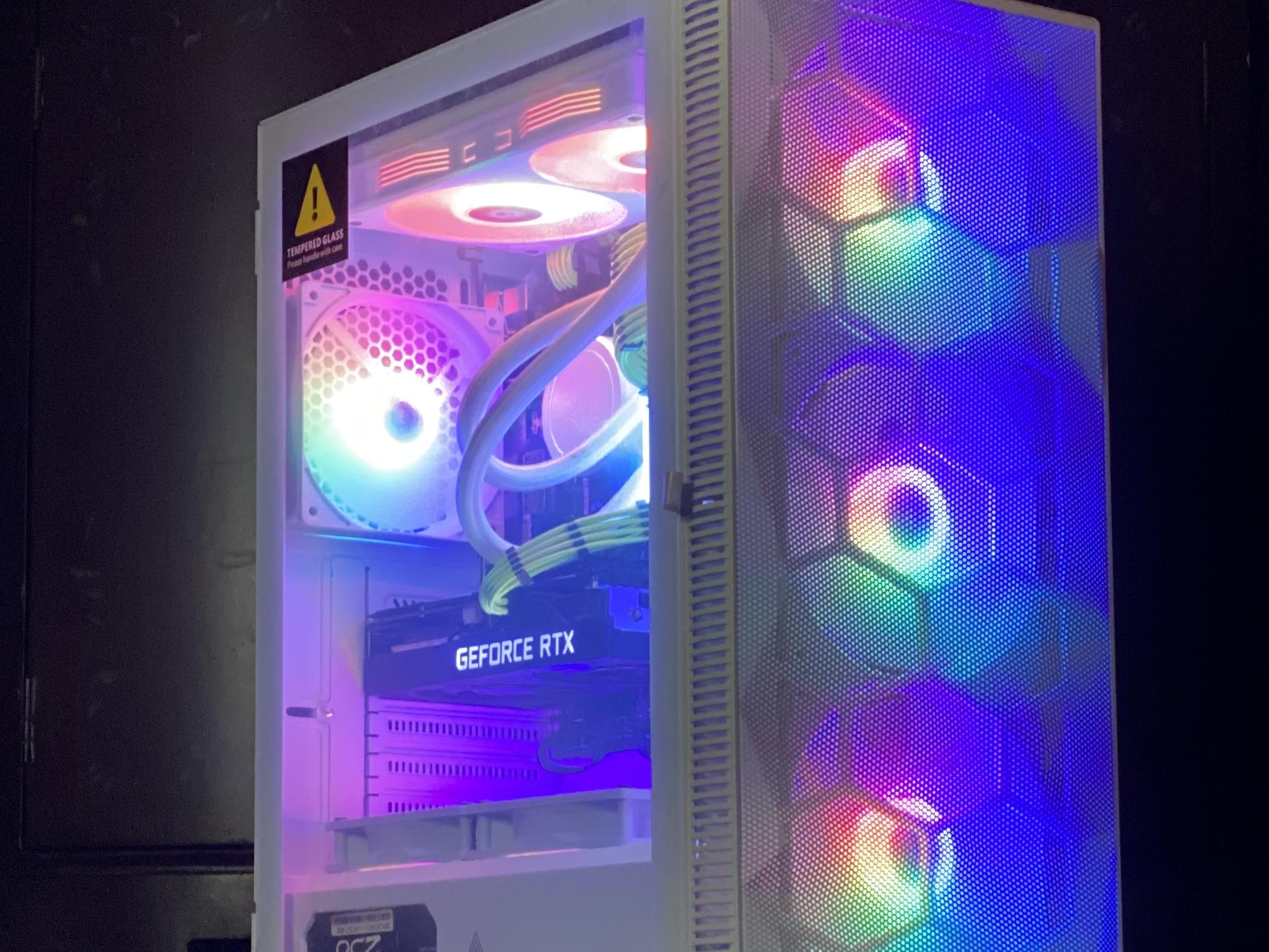 (Liquid Cooled) Ryzen 7-RTX 3060ti-1TB NVMe SSD-2TB HDD-16GB