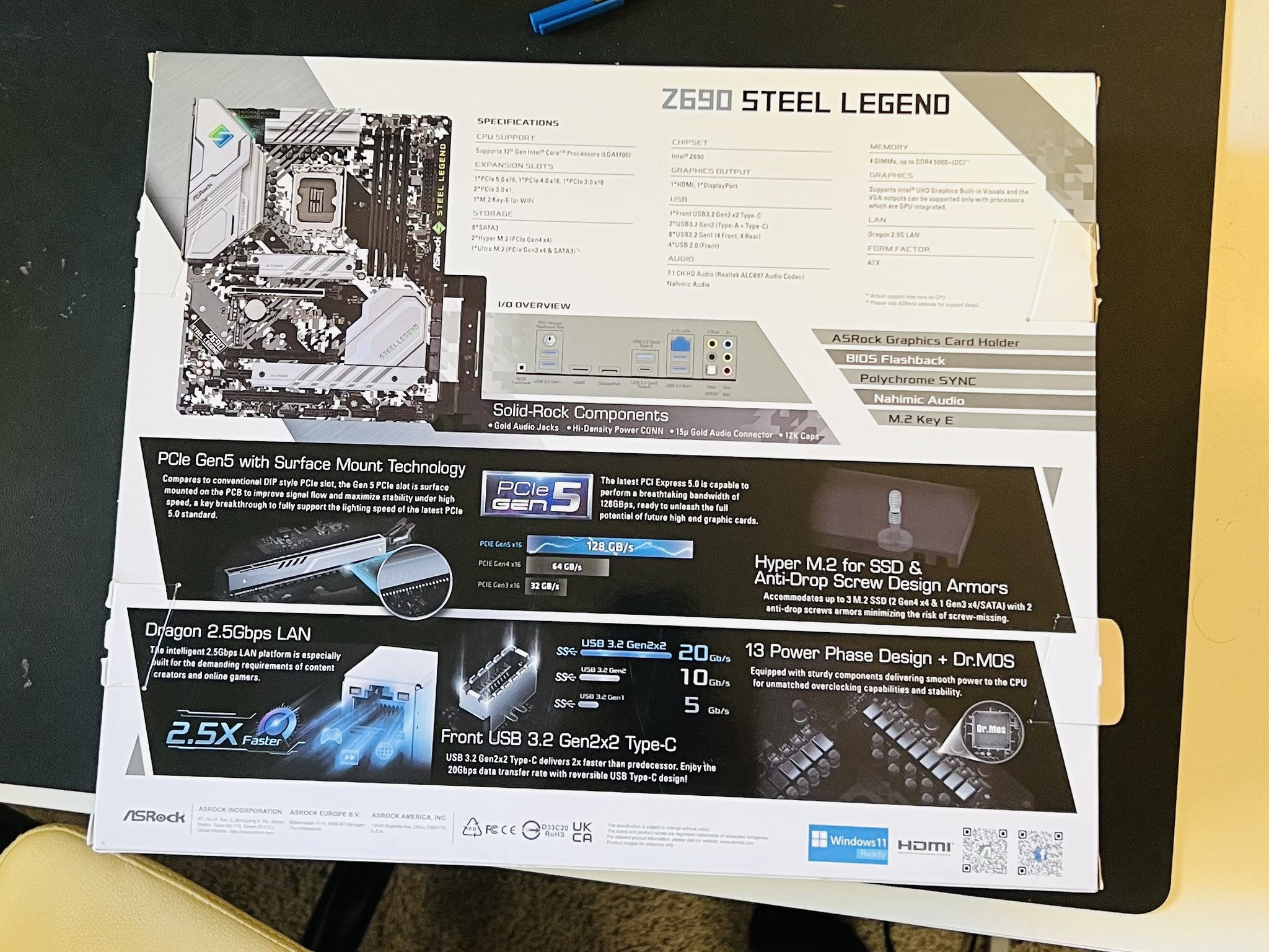 ASRock Steel Legend Z690 MOBO | New in Box | LGA 1700 | Intel 14th, 13th and 12th Gen Supported
