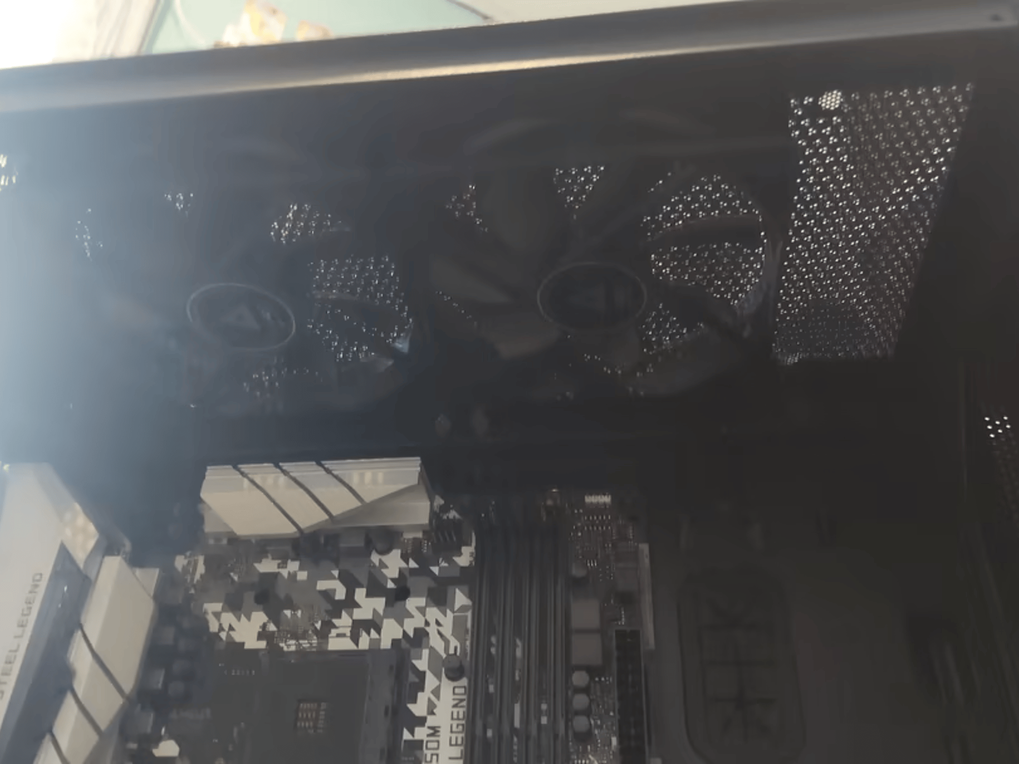 Gaming Motherboard and Case, ASROCK b450m Steel Legend, Montech Air 100