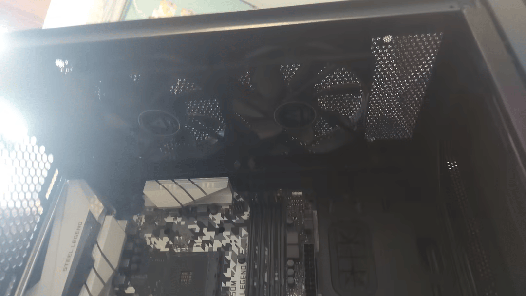 Gaming Motherboard and Case, ASROCK b450m Steel Legend, Montech Air 100